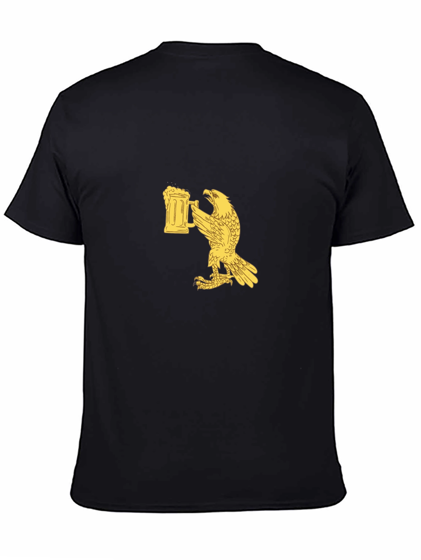 Black Eagle Beer Stein Graphic Tee - Black T-Shirt view 4