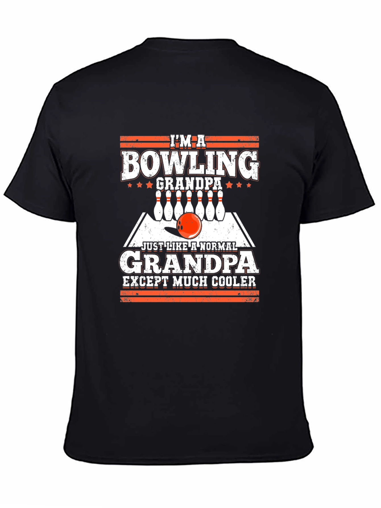 Bowling Grandpa T-Shirt - Cool Grandfather Gift - 4