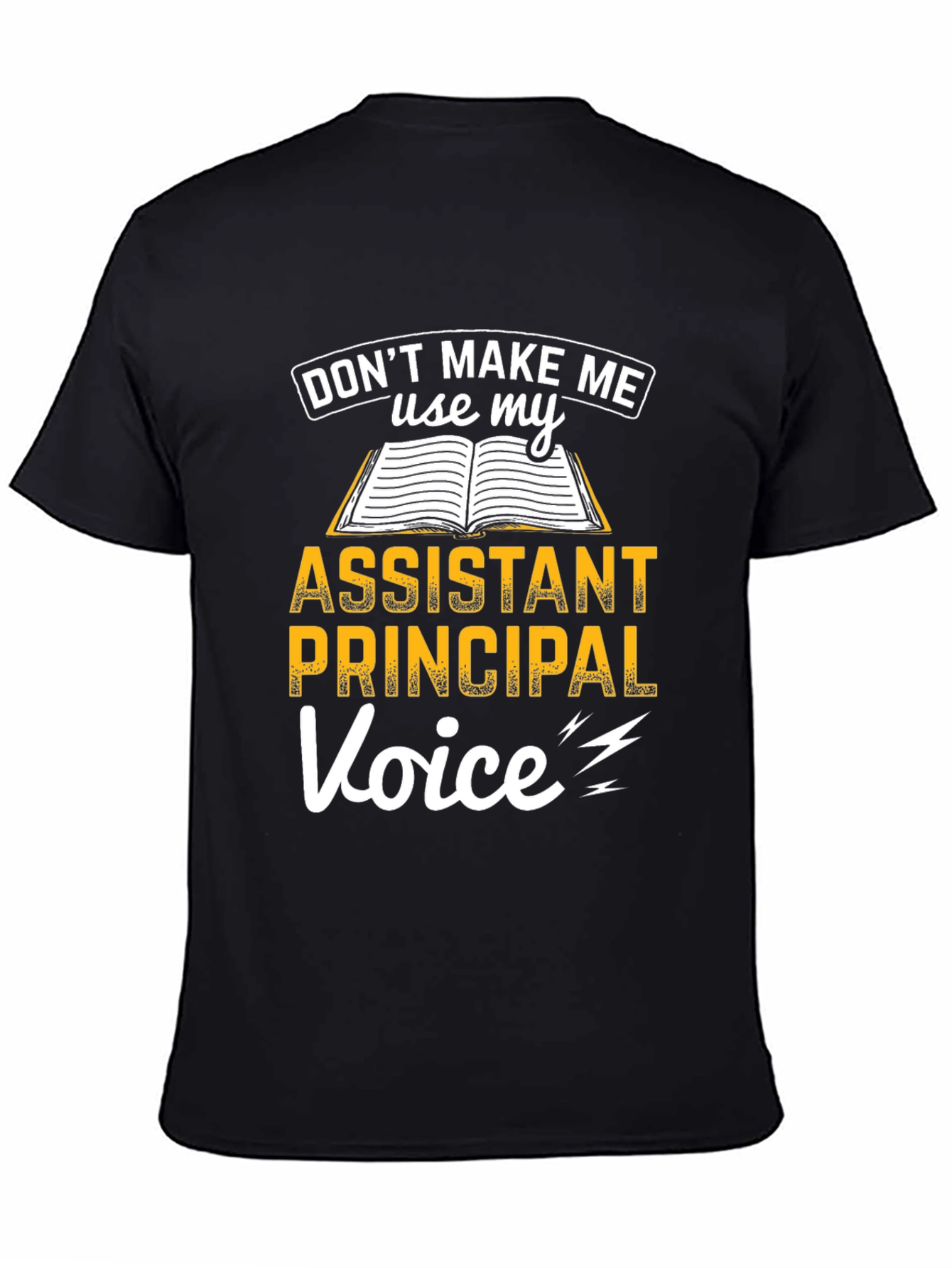 Black Assistant Principal Voice Graphic Tee view 4