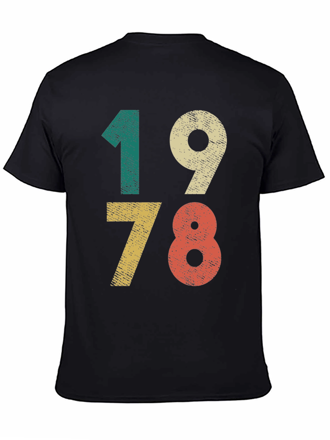 Black Retro 1978 Birthday T-Shirt Vintage Style view 4