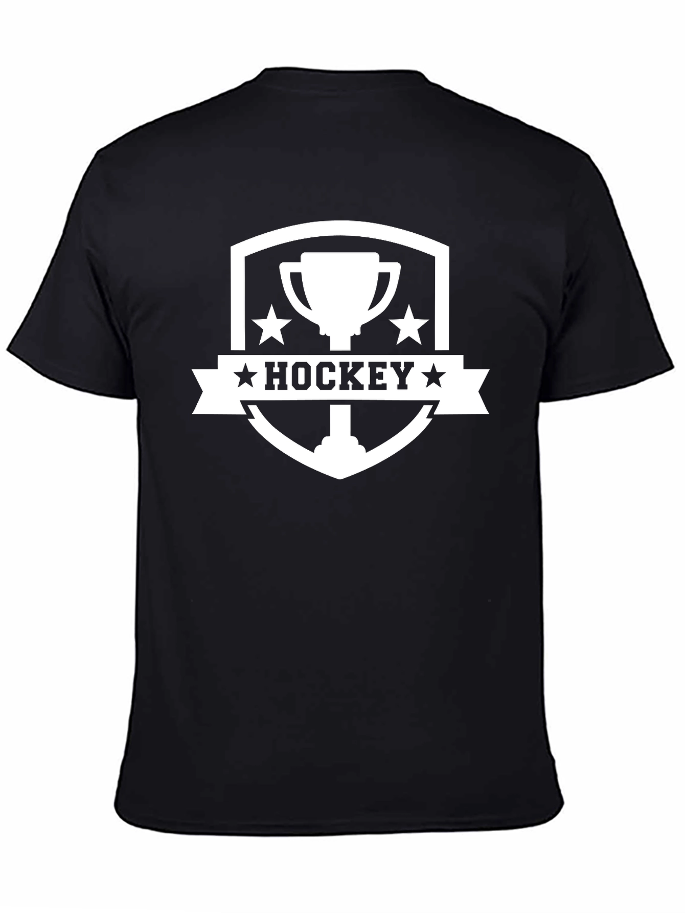Black Hockey Trophy Graphic T-Shirt view 4