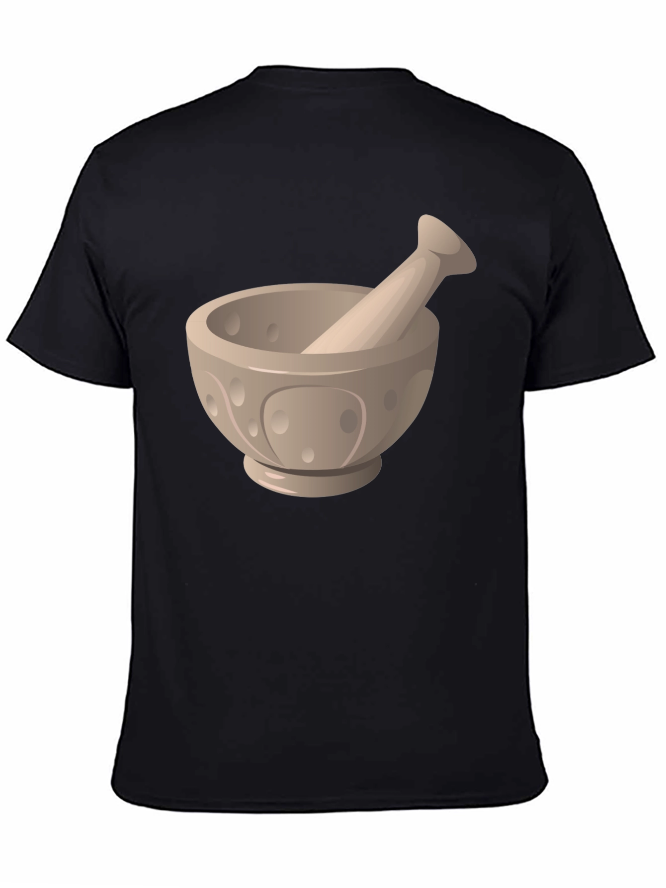Black Mortar and Pestle Graphic Tee - Black view 4