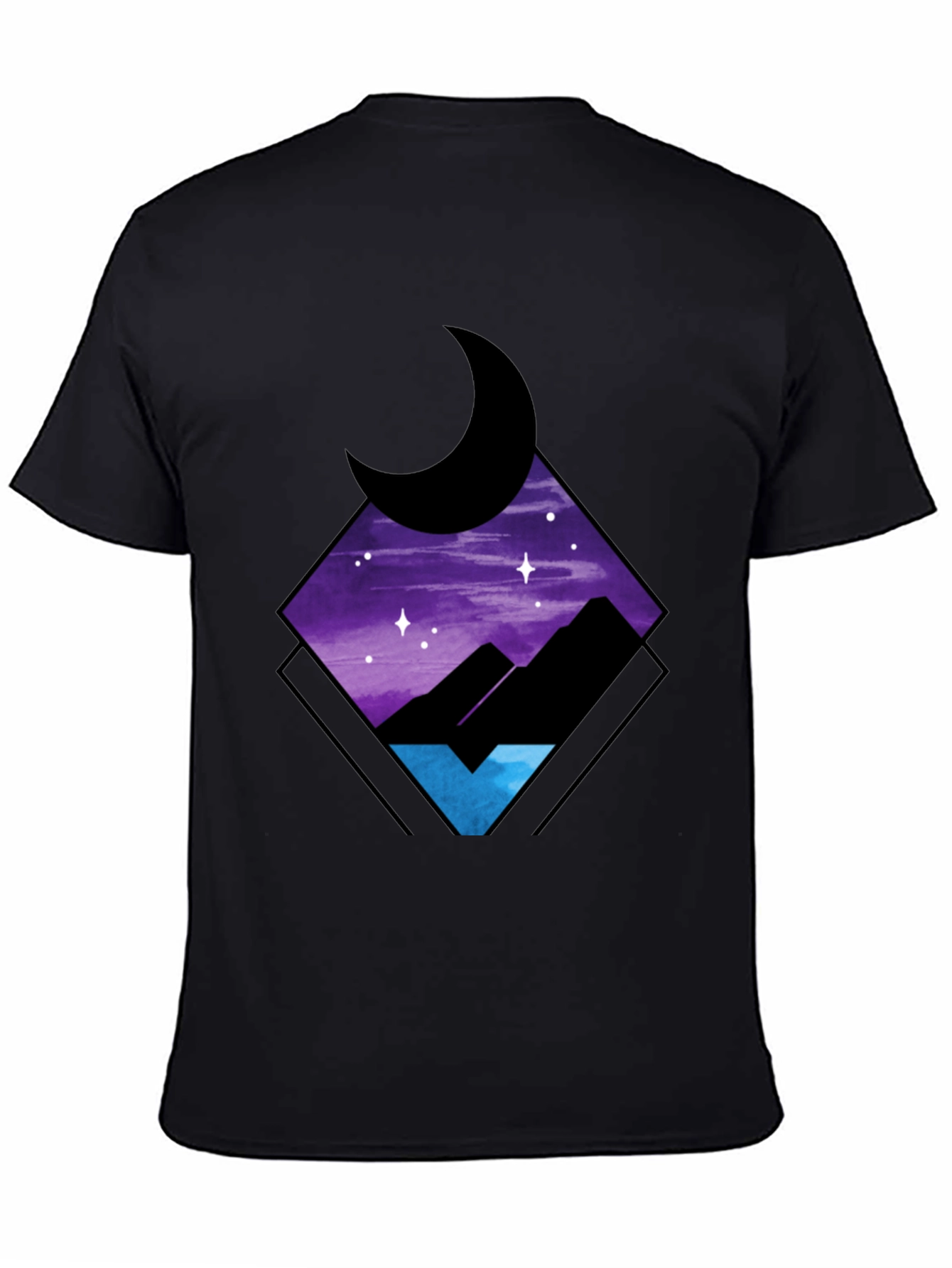 Black Nightscape Graphic Tee - Stylish Comfort view 4