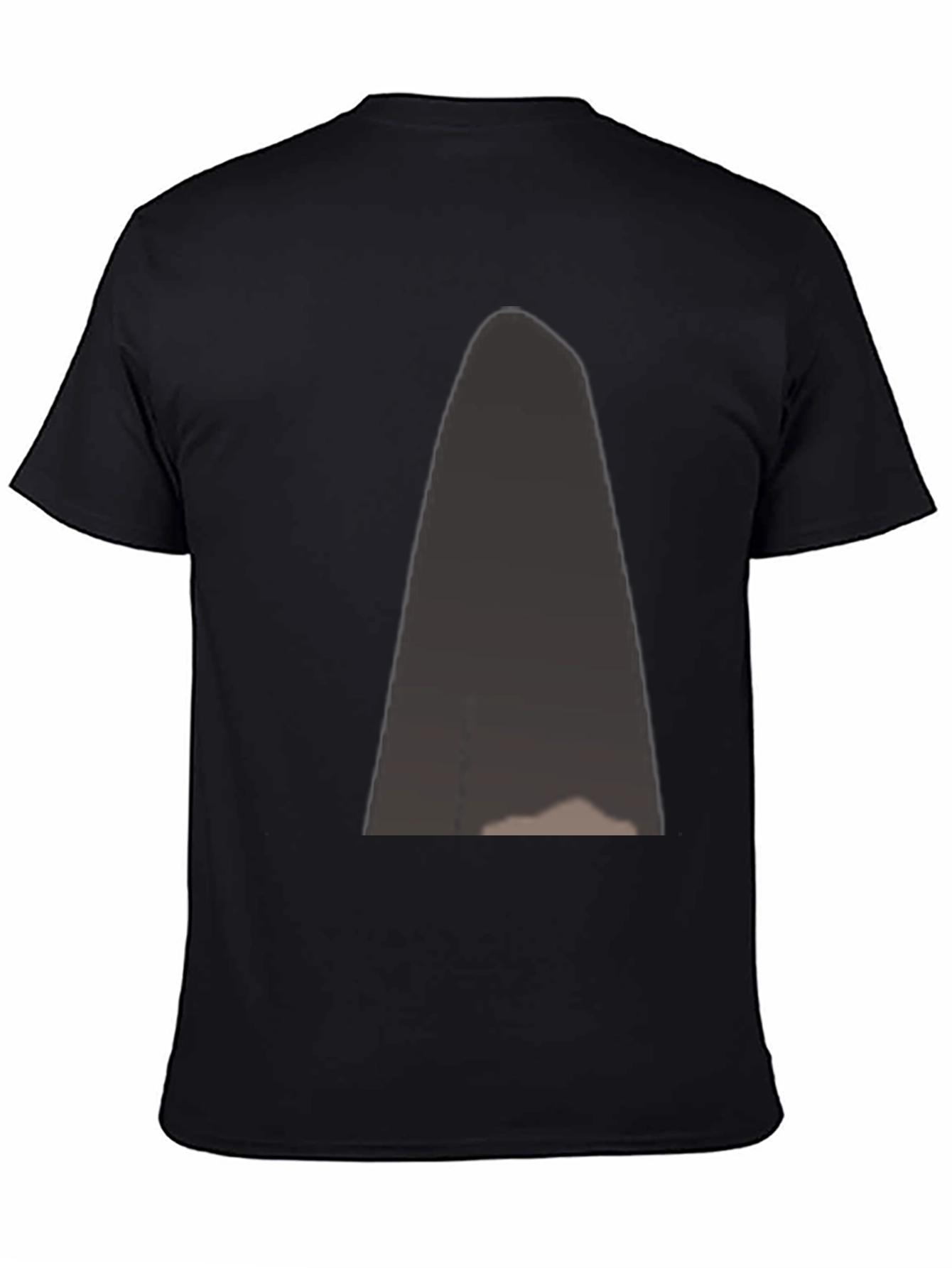 Black Men's Black Graphic Tee - Modern Style view 4