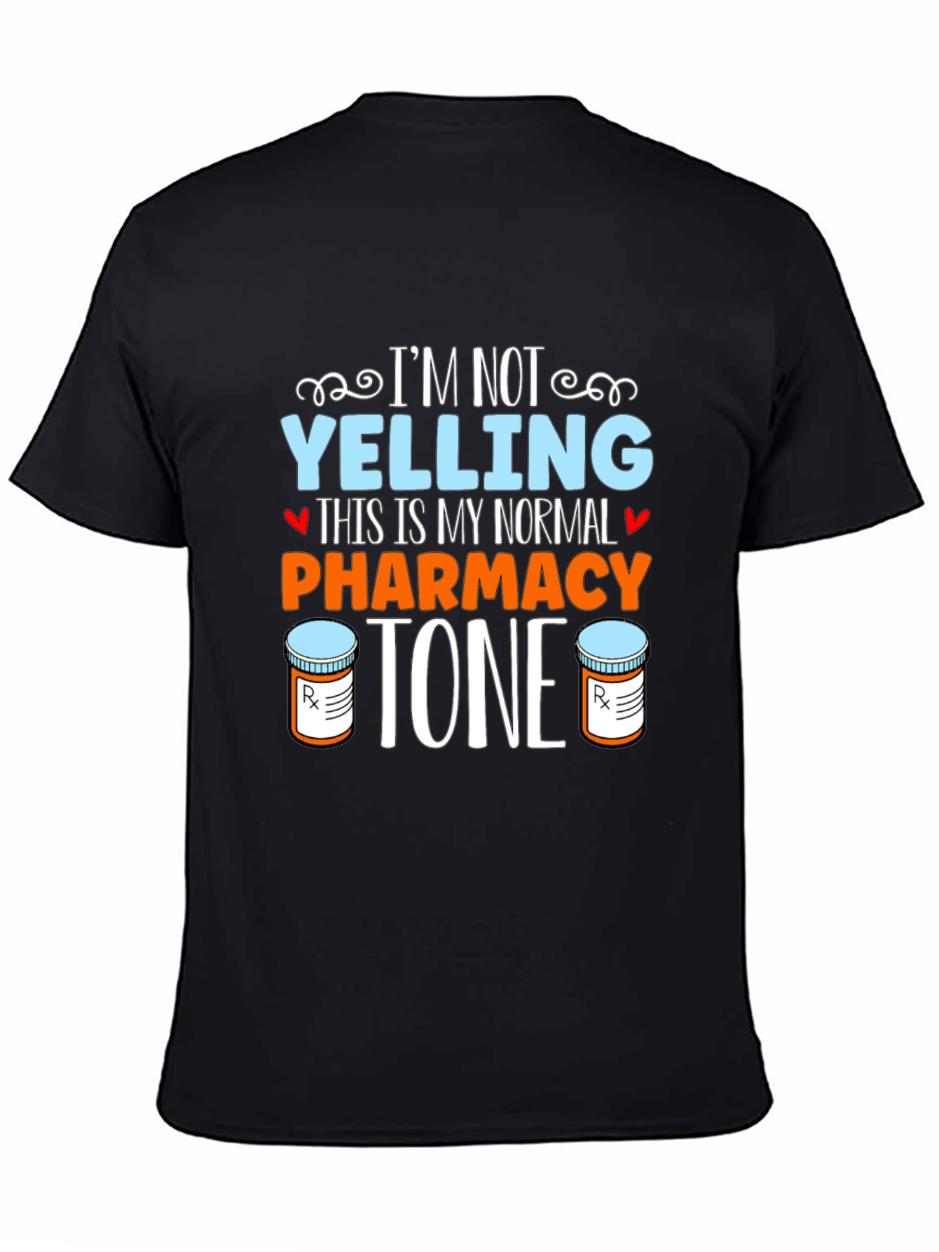 Black Pharmacy Tone T-Shirt - Normal Voice Graphic Tee view 4