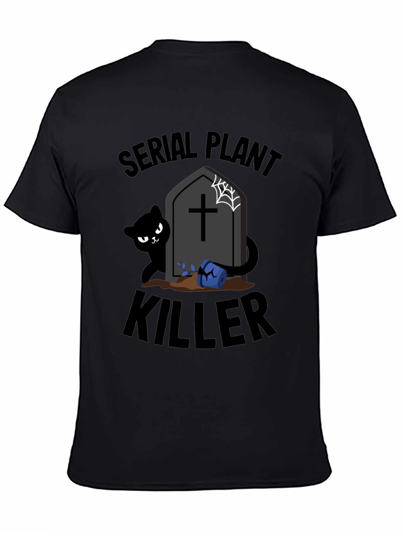 Black Serial Plant Killer Graphic Tee view 4