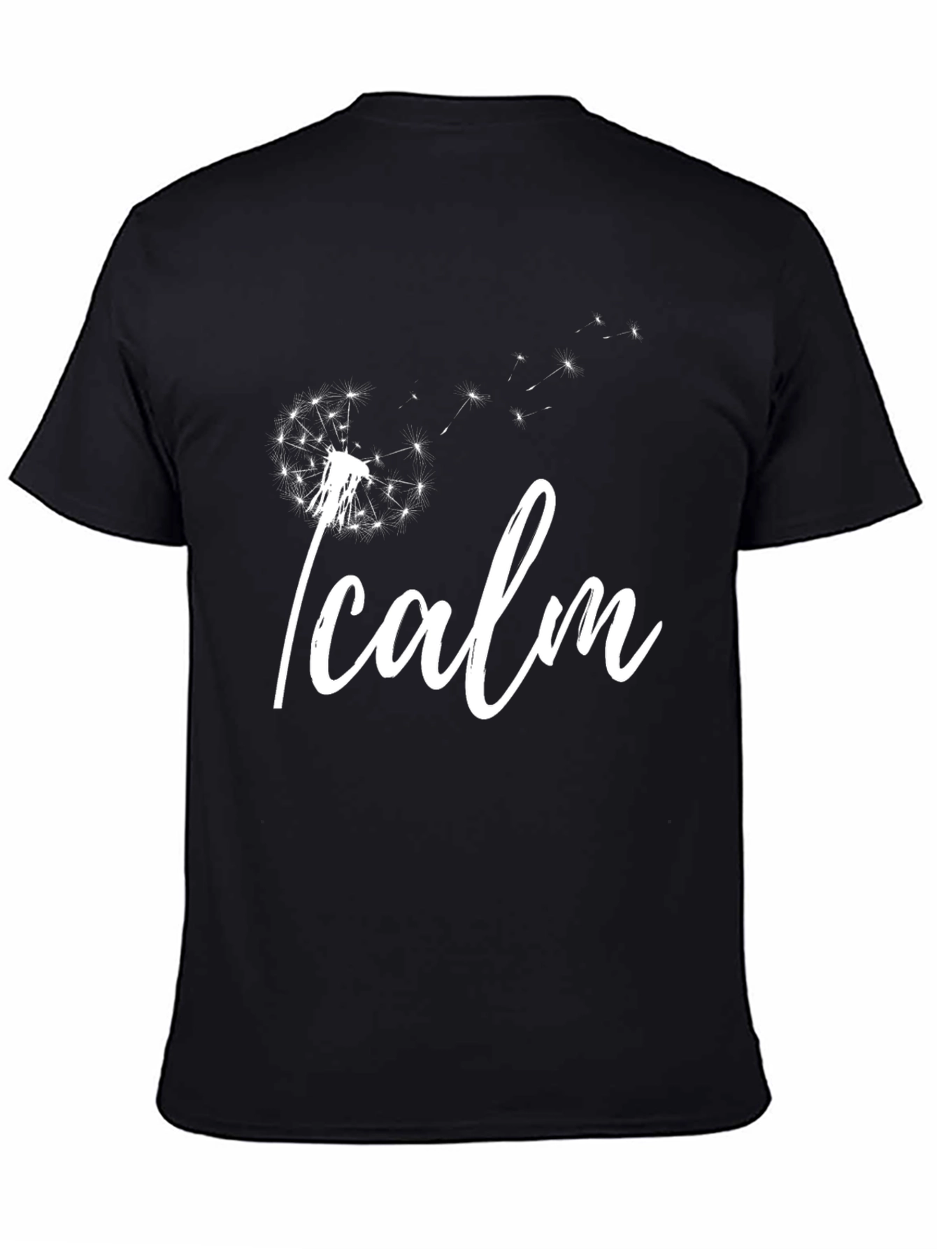Black I Calm Dandelion Graphic Tee view 4