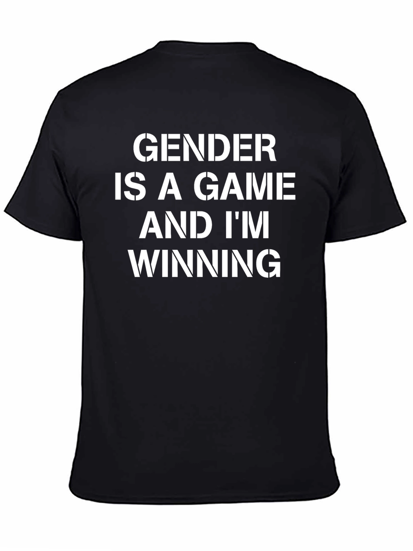 Black Gender Is A Game T-Shirt view 4