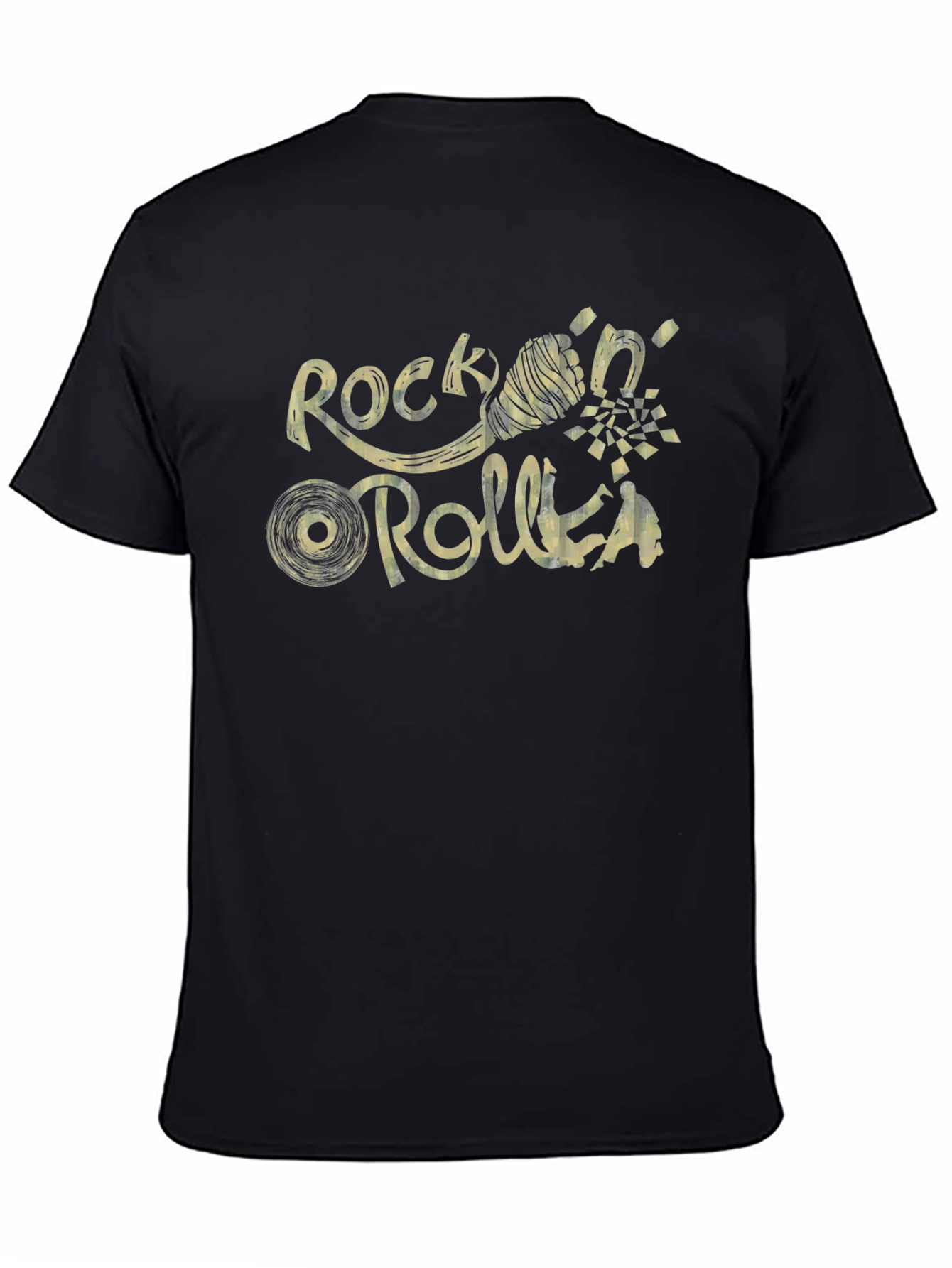 Black Rock n Roll Graphic T-Shirt view 4