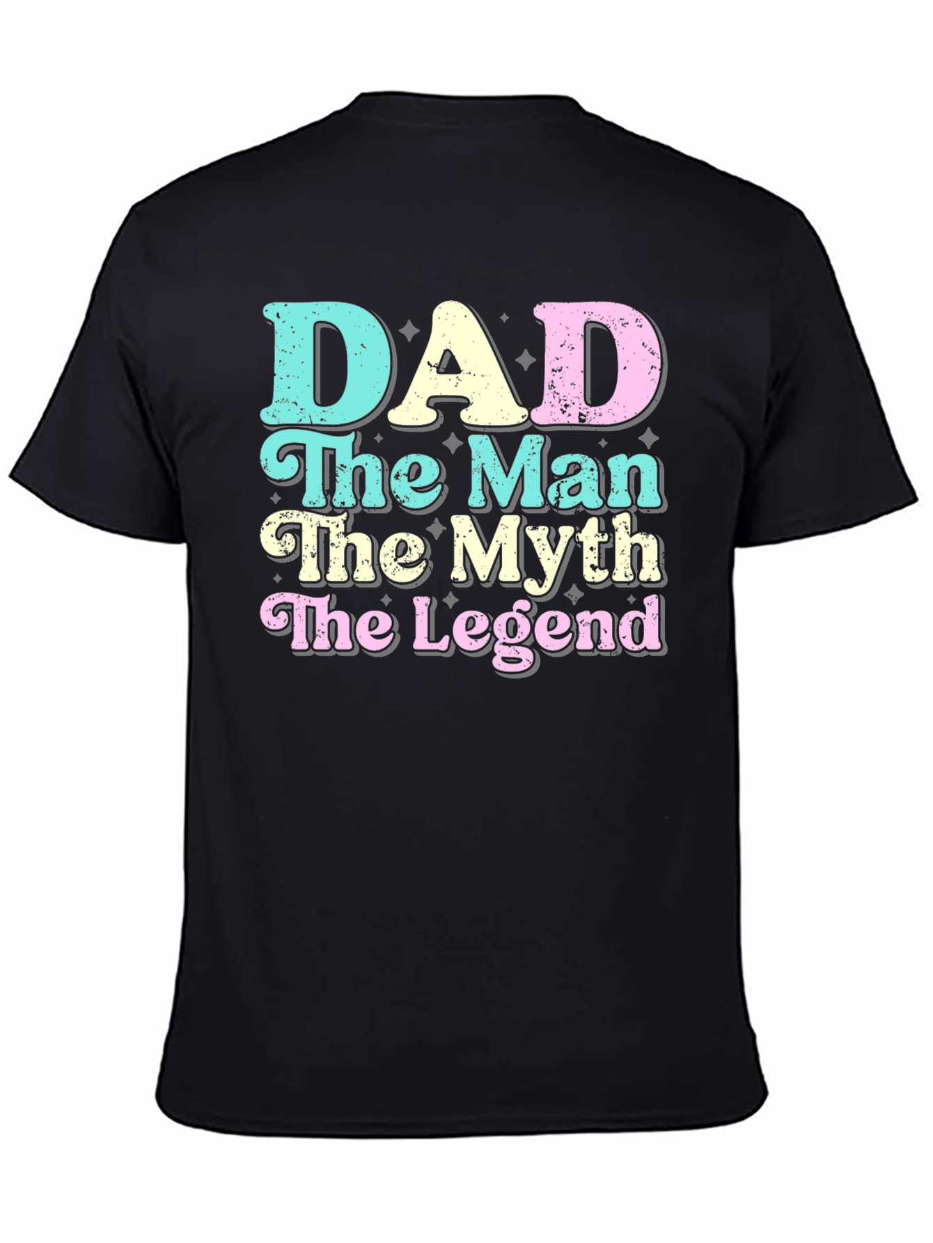 Black Dad: The Man, Myth, Legend Graphic T-Shirt view 4