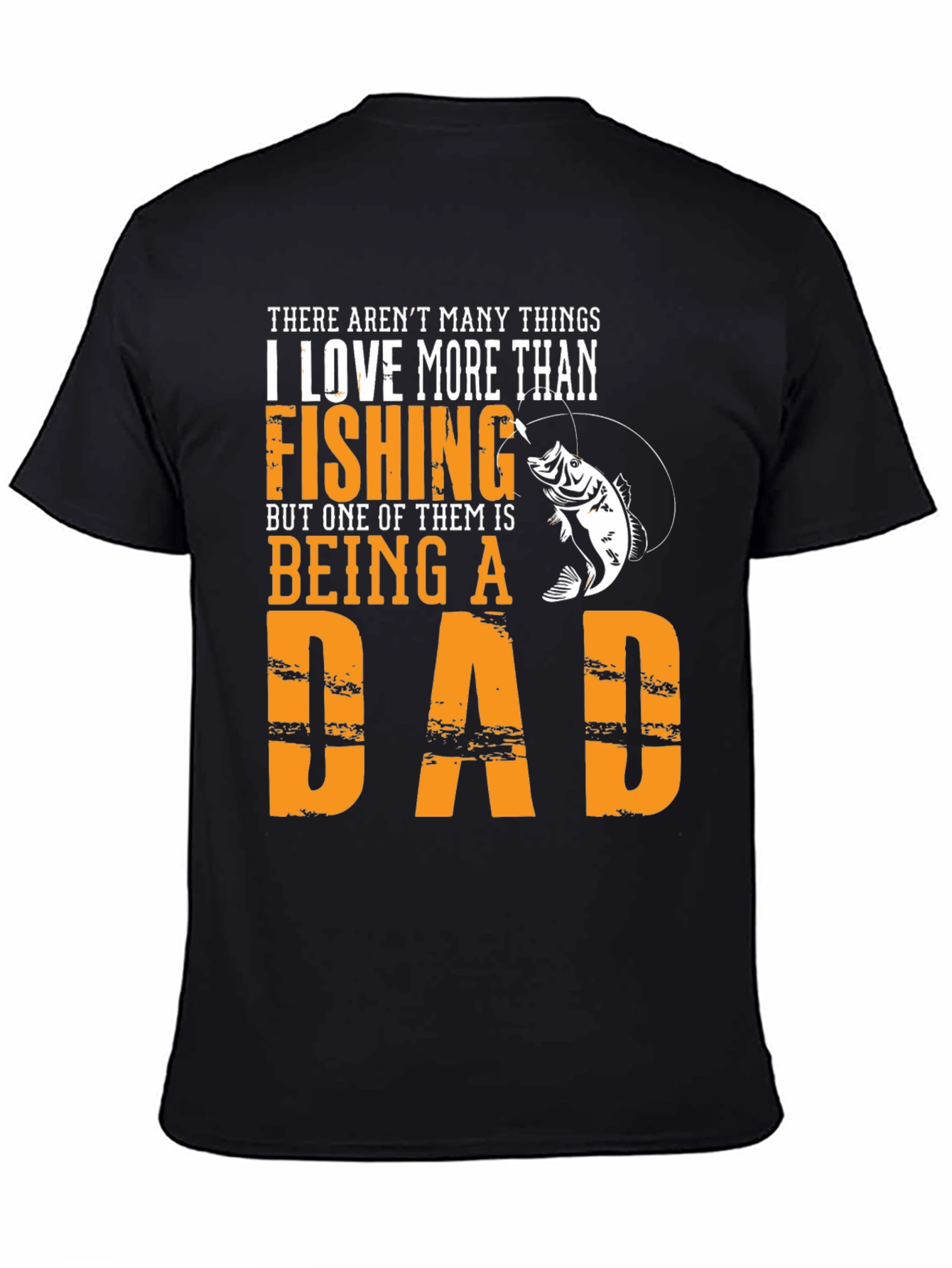 Black Fishing Dad T-Shirt - Father's Day Gift view 4