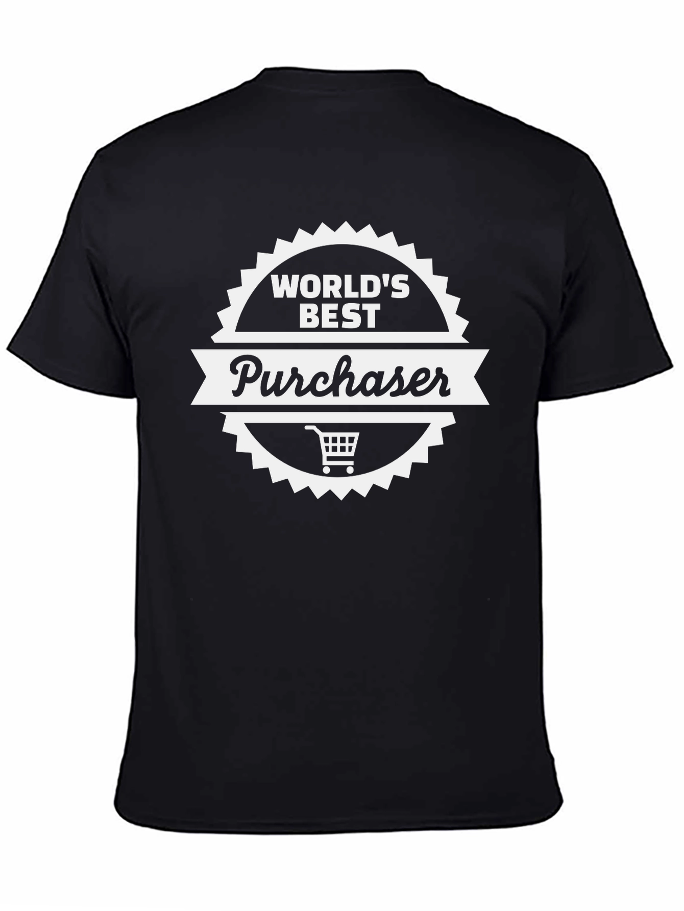 Black World's Best Purchaser Graphic T-Shirt view 4