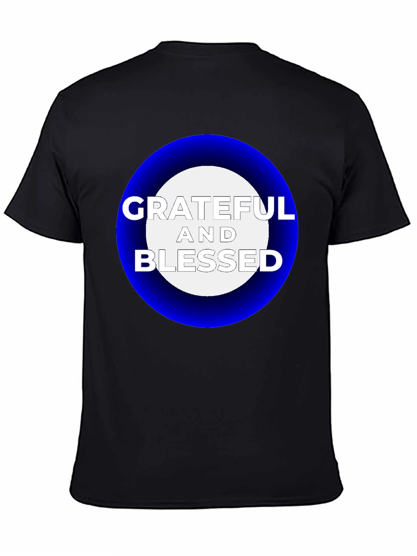 Black Grateful & Blessed Graphic T-Shirt - Stylish Comfort view 4