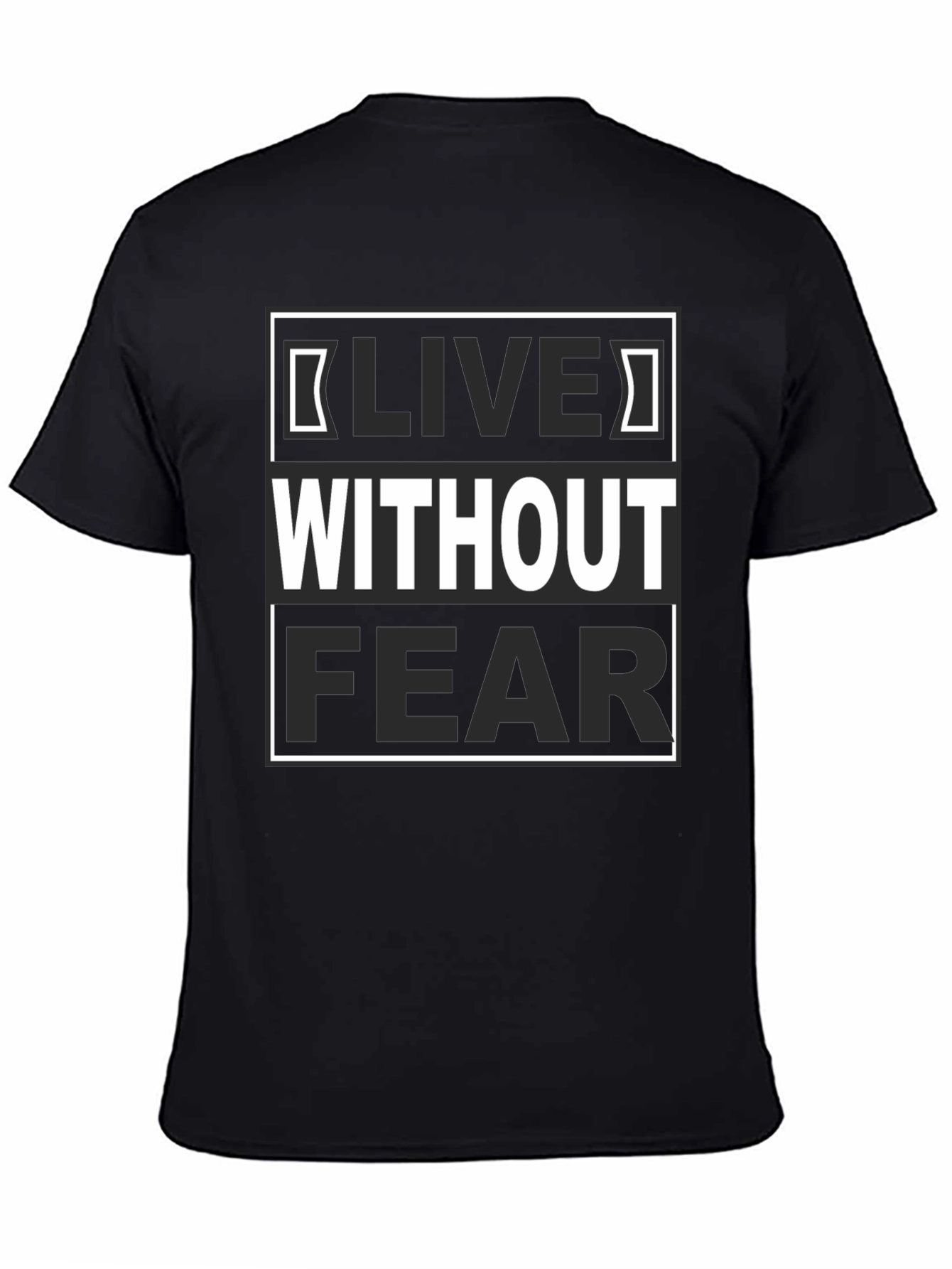 Black Live Without Fear Graphic Tee view 4