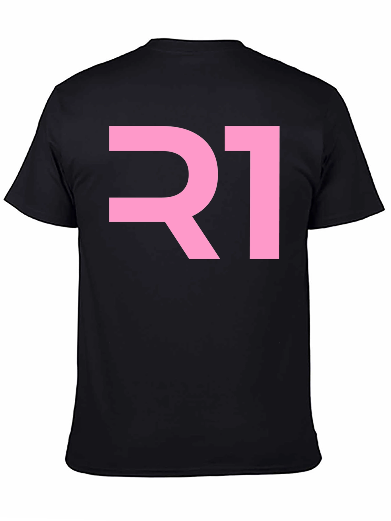 Black R1 Graphic T-Shirt - Bold & Stylish view 4
