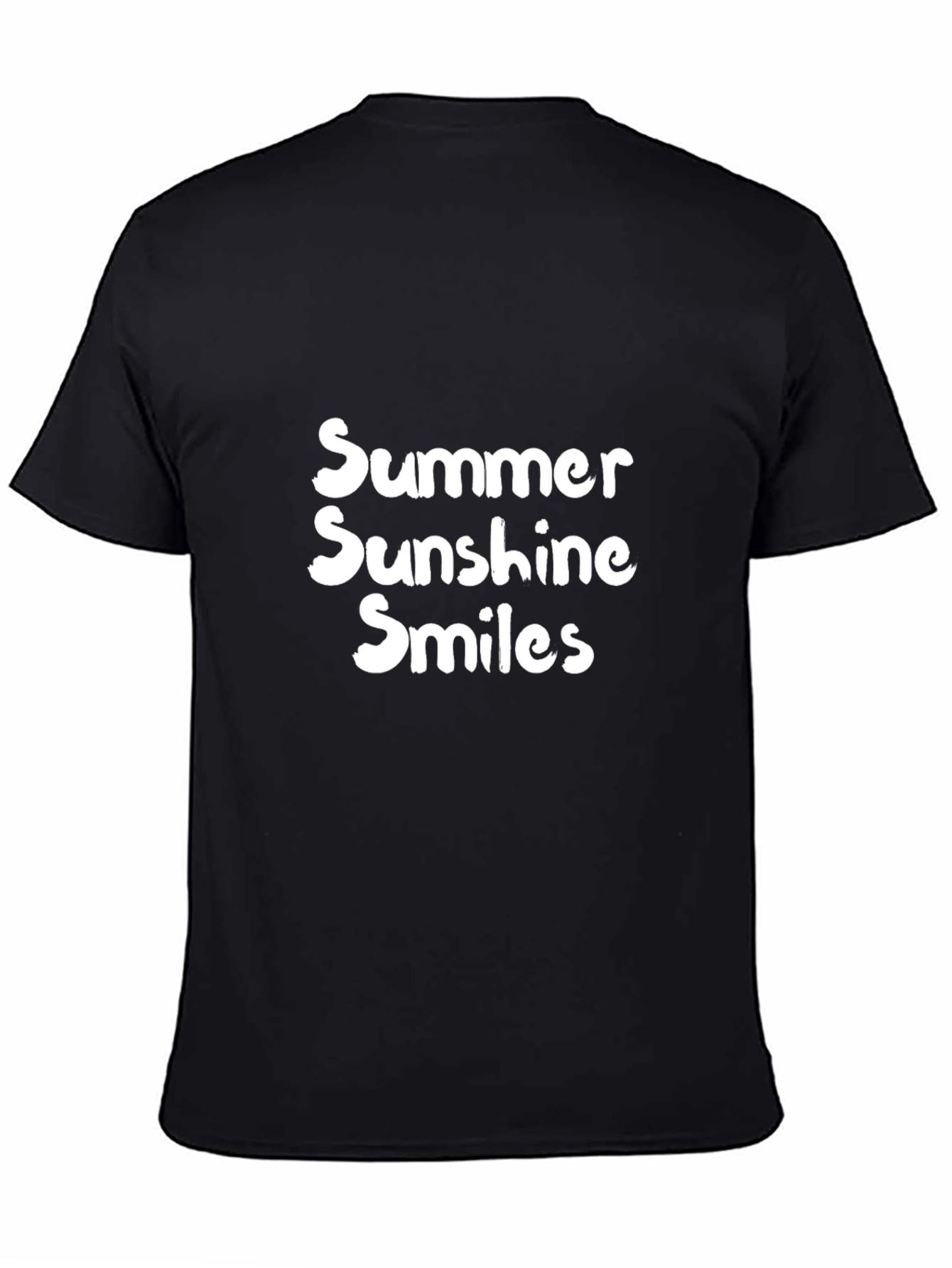 Black Summer Sunshine Smiles Graphic Tee view 4