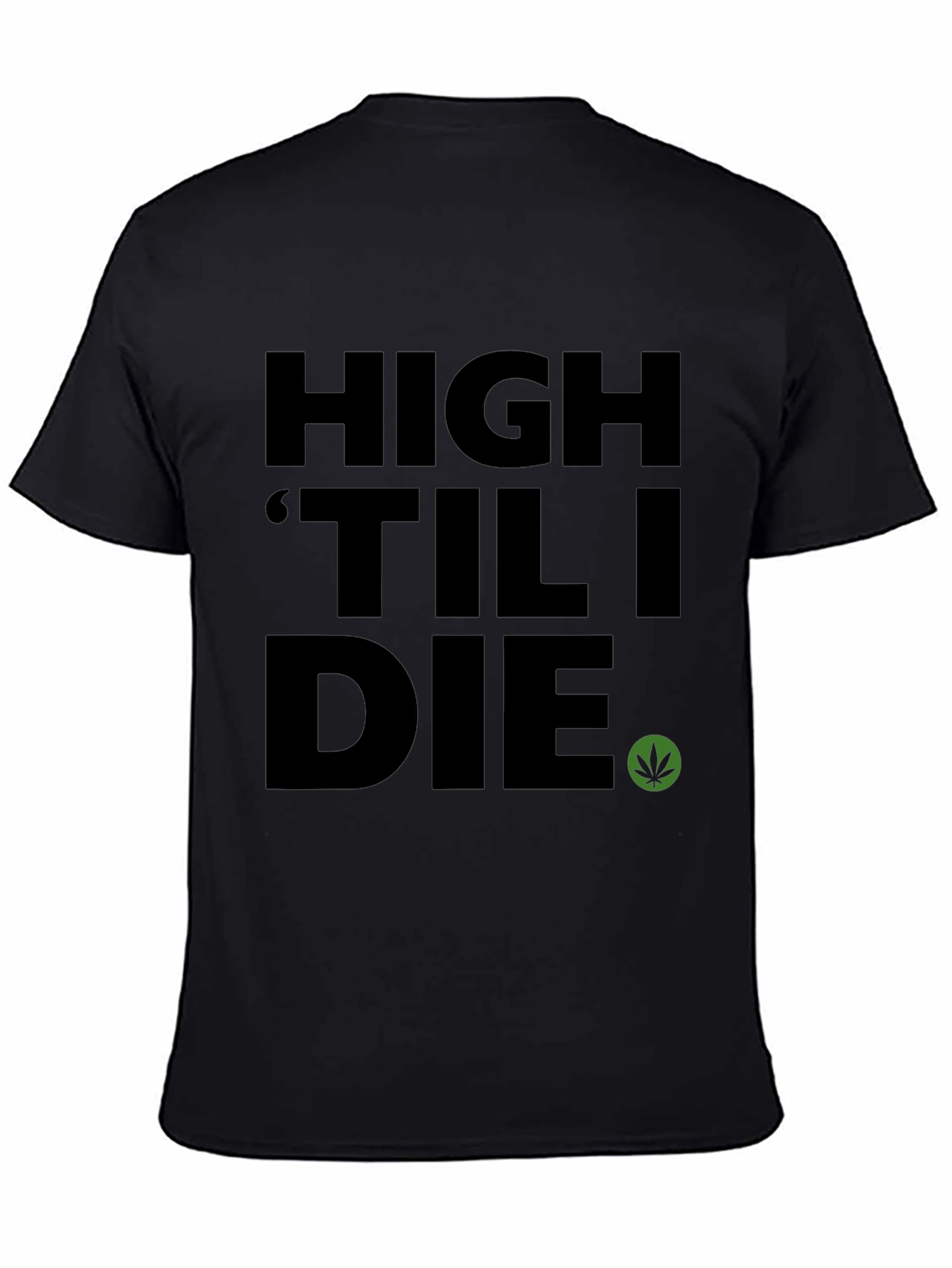 Black High 'Til I Die Graphic Tee - Black view 4