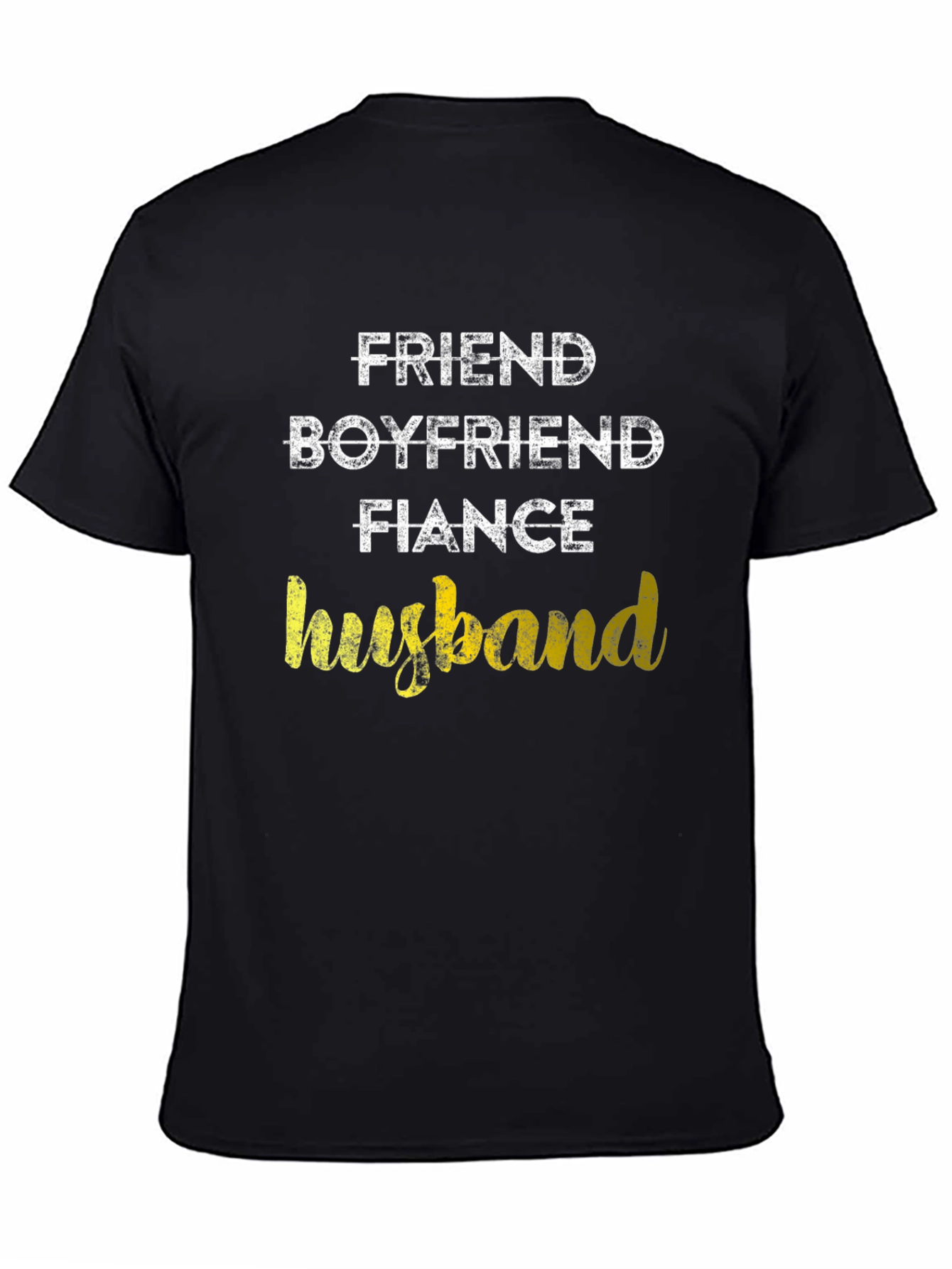 Black Friend Boyfriend Fiance Husband Graphic Tee view 4