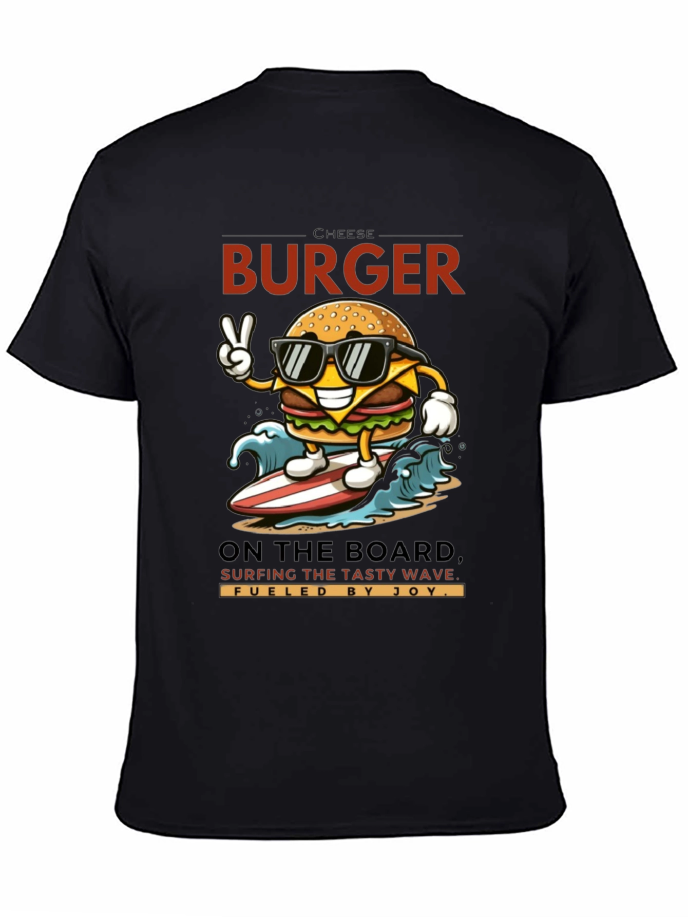 Black Chill Burger Surfer T-Shirt view 4