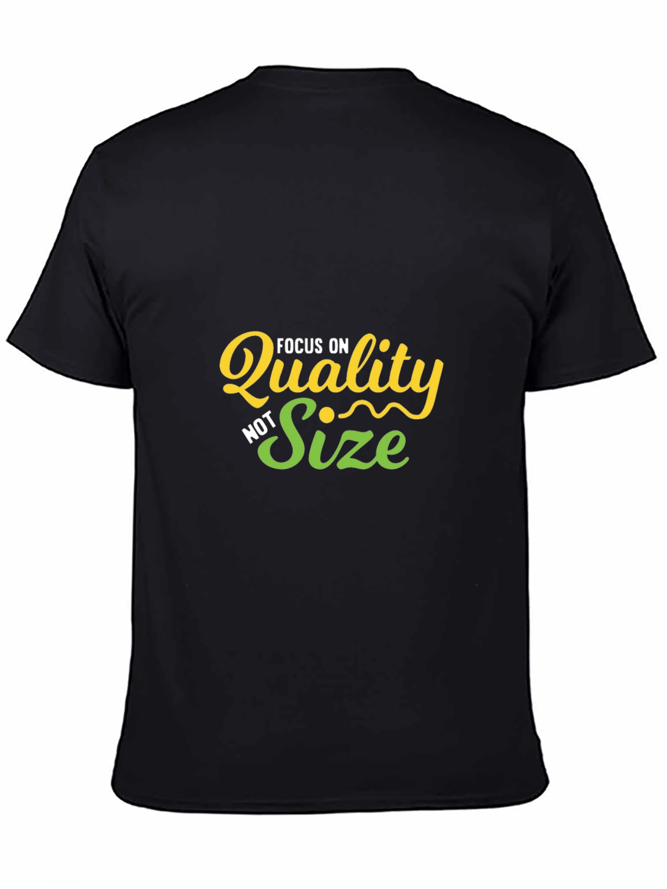 Black Focus on Quality Black T-Shirt view 4