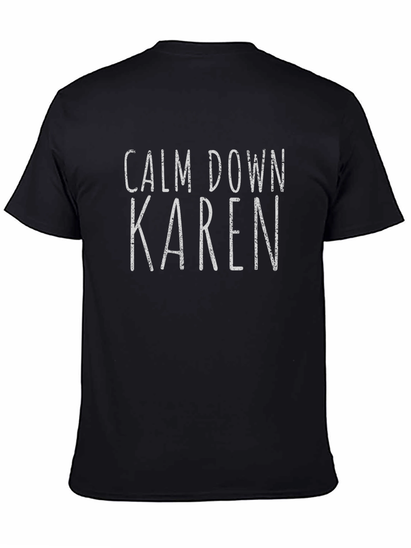 Black Calm Down Karen Graphic Tee - Black T-Shirt view 4