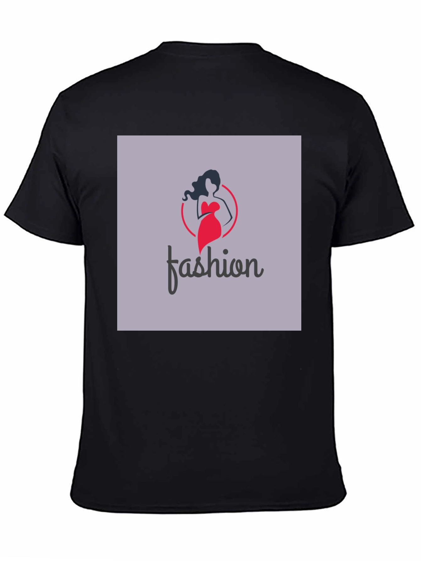 Stylish Fashion Logo Black T-Shirt - 4