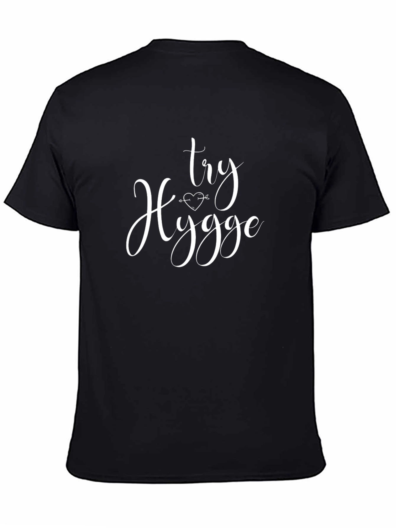Black Try Hygge Graphic Tee - Black, Short Sleeve view 4