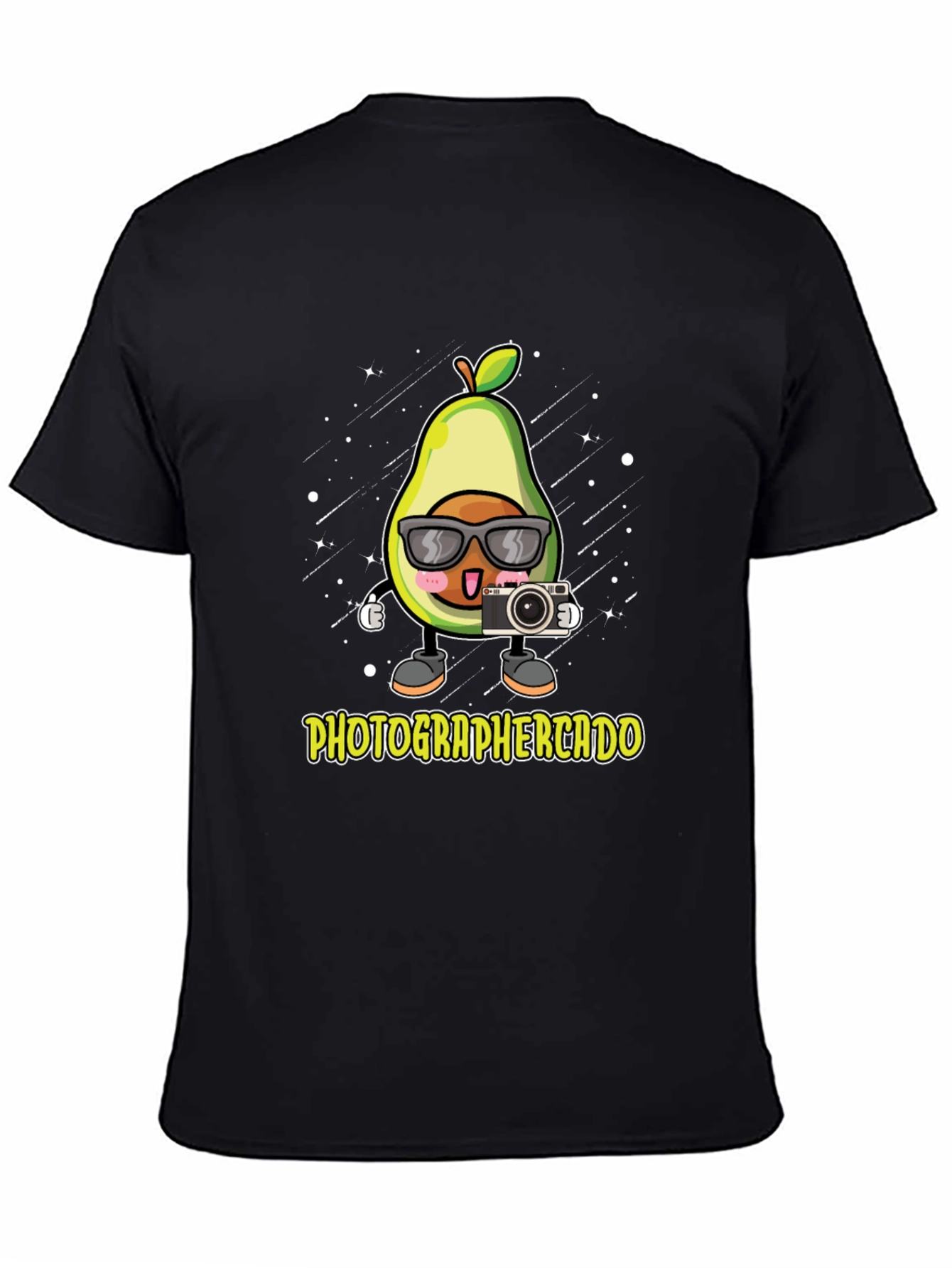Black Photographer Avocado Graphic Tee view 4