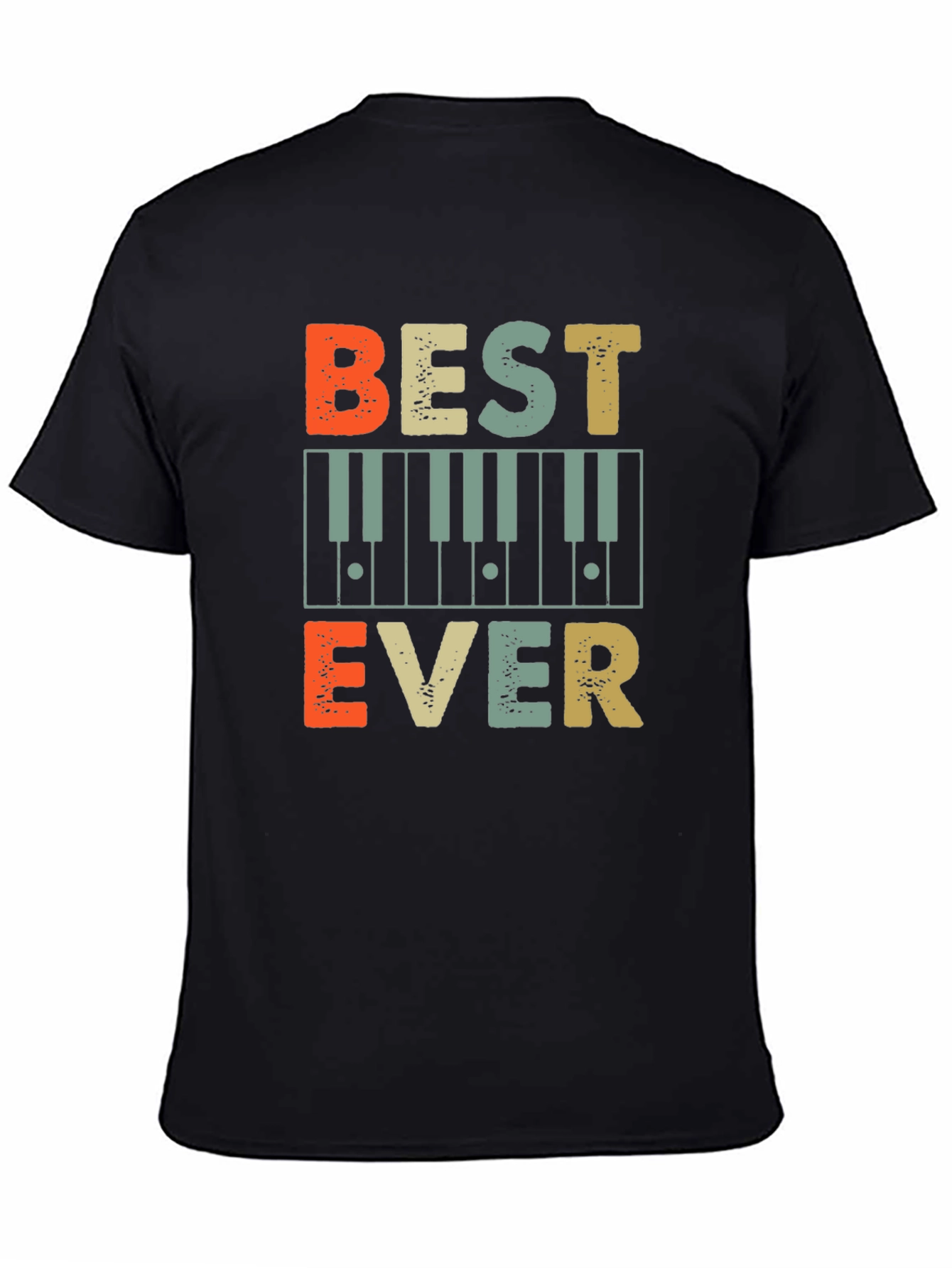 Best Ever Piano T-Shirt - Vintage Music Tee - 4