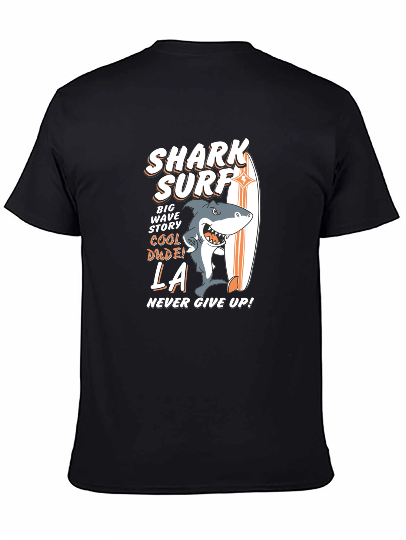 Black Shark Surf Graphic Tee view 4