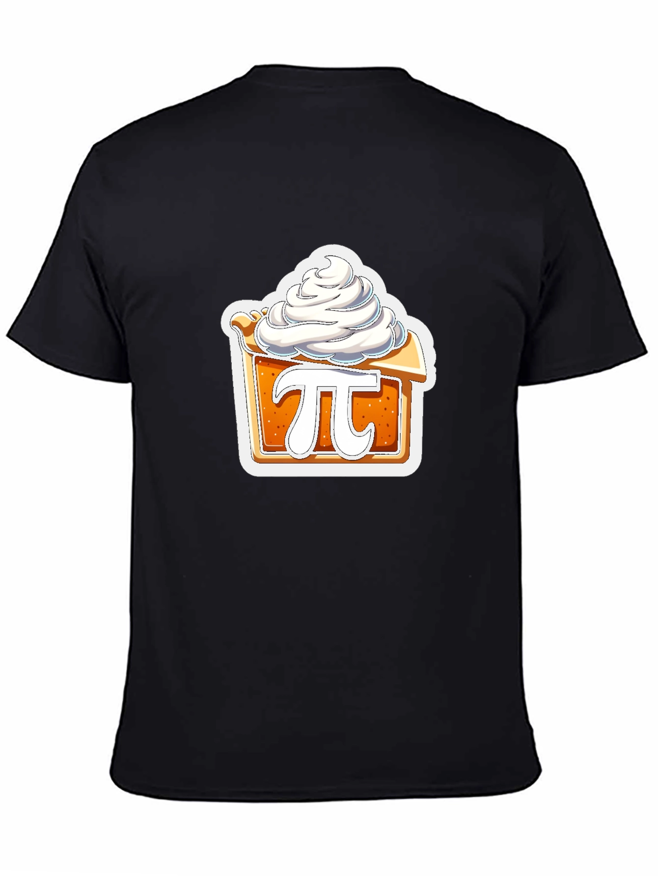Black Pie Chart T-Shirt - Sweet Math Humor view 4