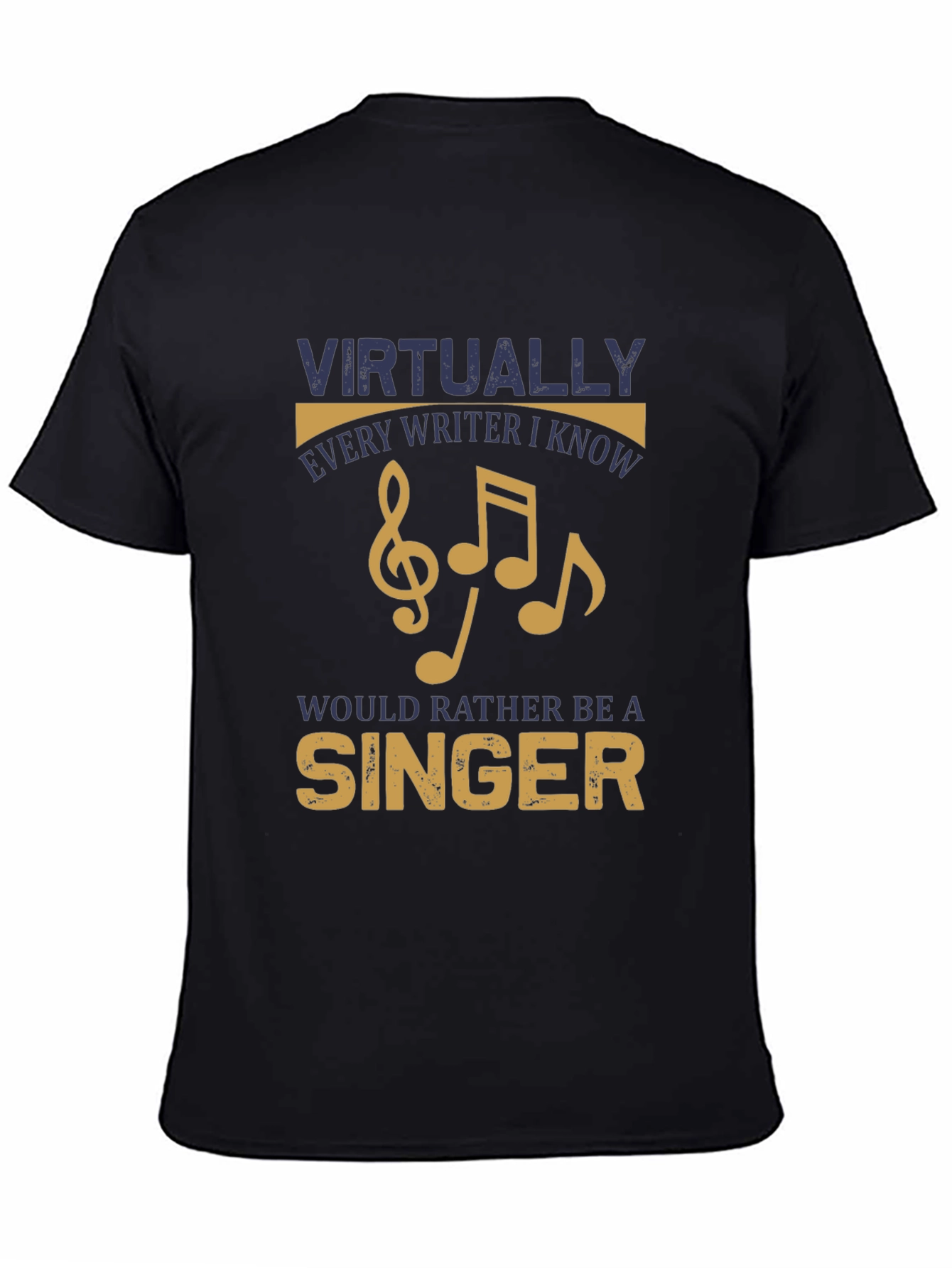 Black Writer to Singer T-Shirt view 4
