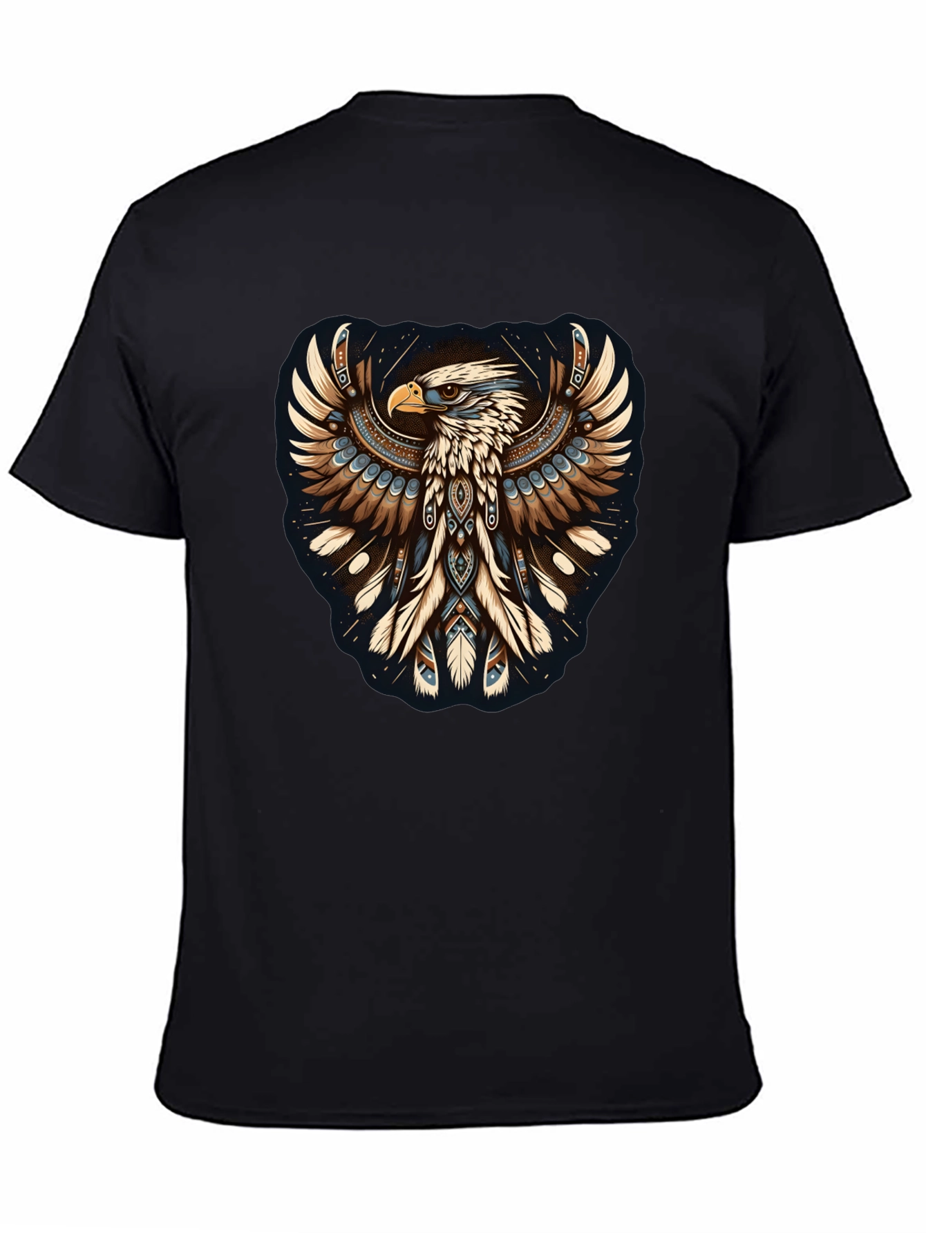 Black Eagle Graphic Tee - Mens Black T-Shirt view 4