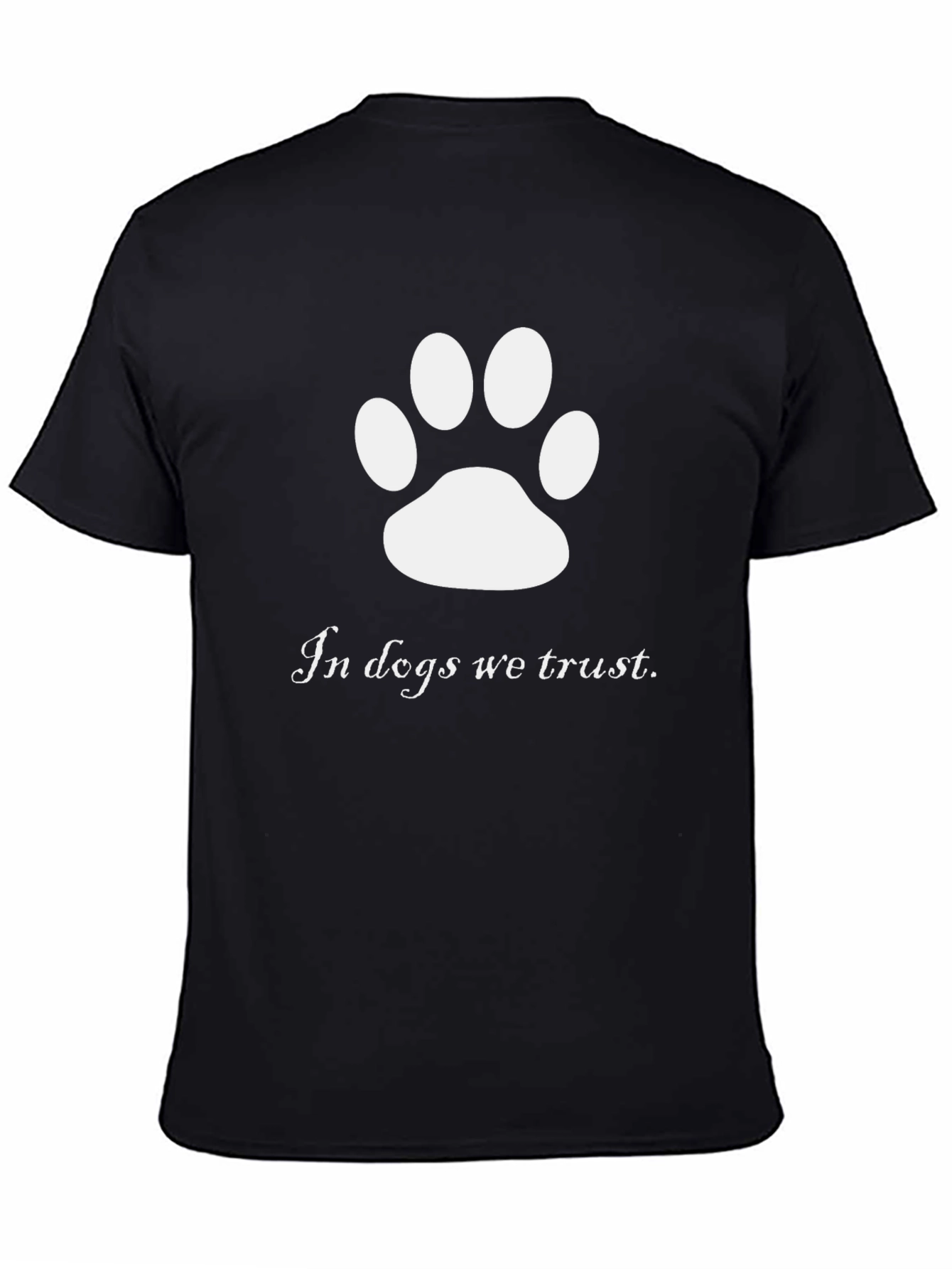 Black In Dogs We Trust Black T-Shirt view 4