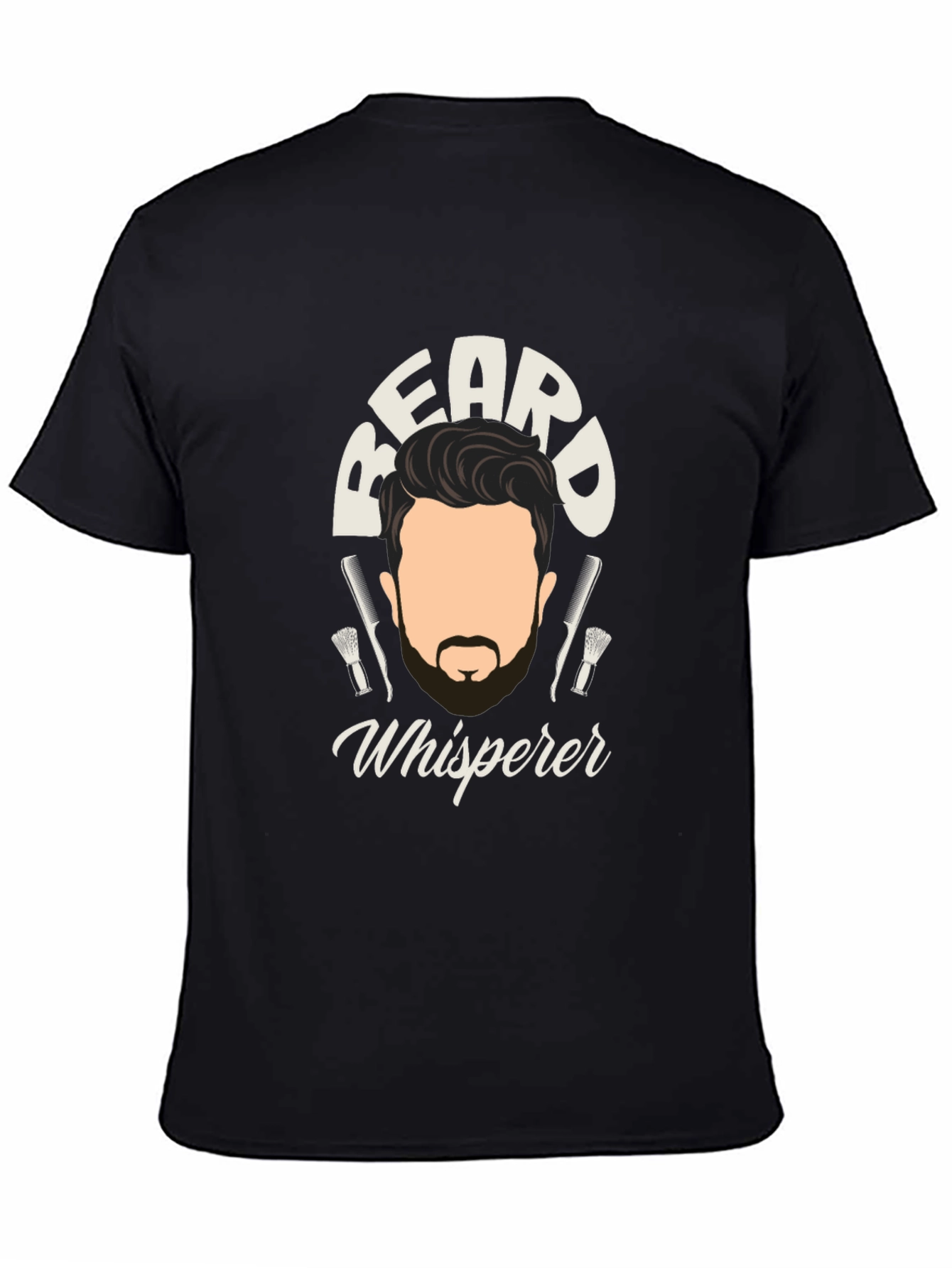 Black Beard Whisperer Graphic Tee - Barber Gift view 4