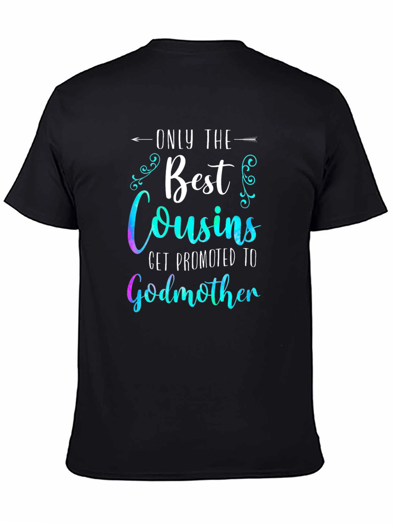 Black Best Cousins Godmother Graphic T-Shirt view 4