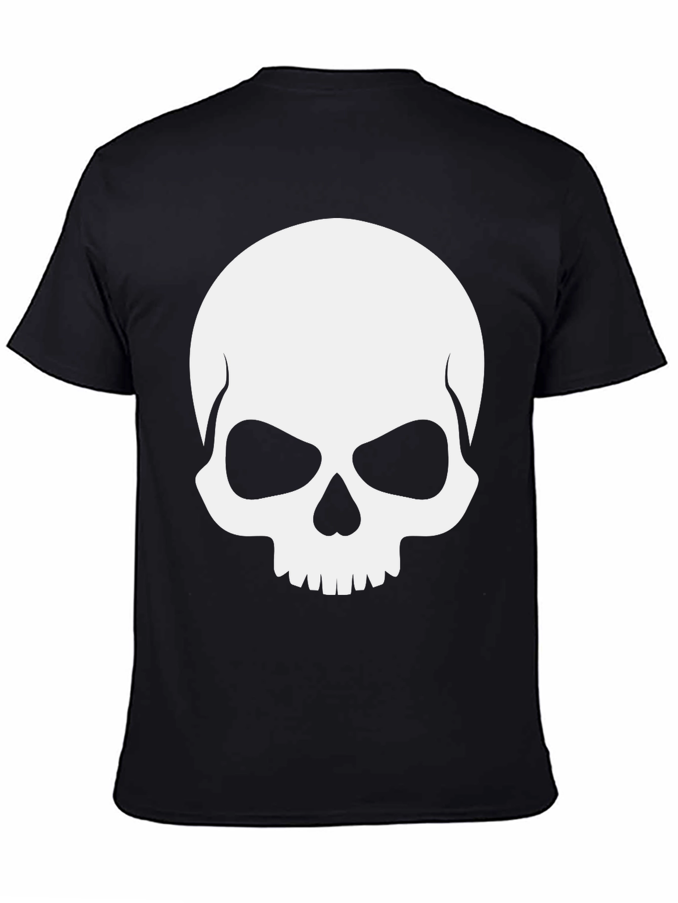 Black Skull Graphic Black T-Shirt view 4