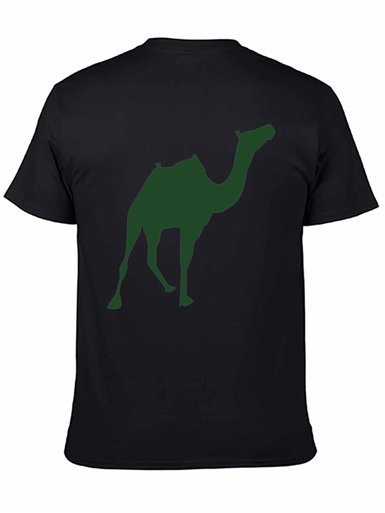 Black Camel Silhouette Graphic Tee - Men's Black T-Shirt view 4