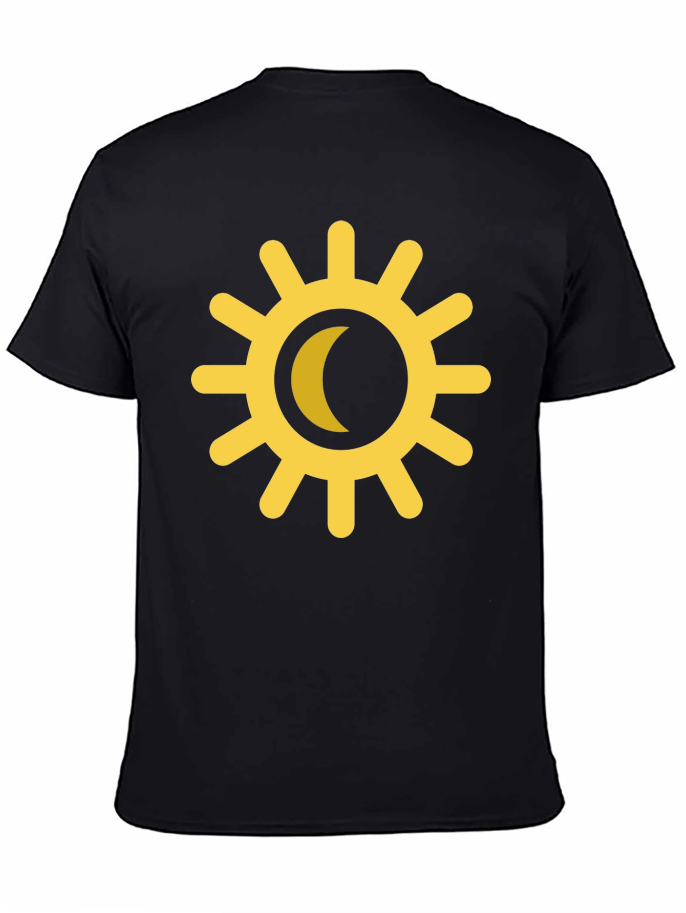 Black Sun & Moon Graphic Tee - Celestial Style view 4