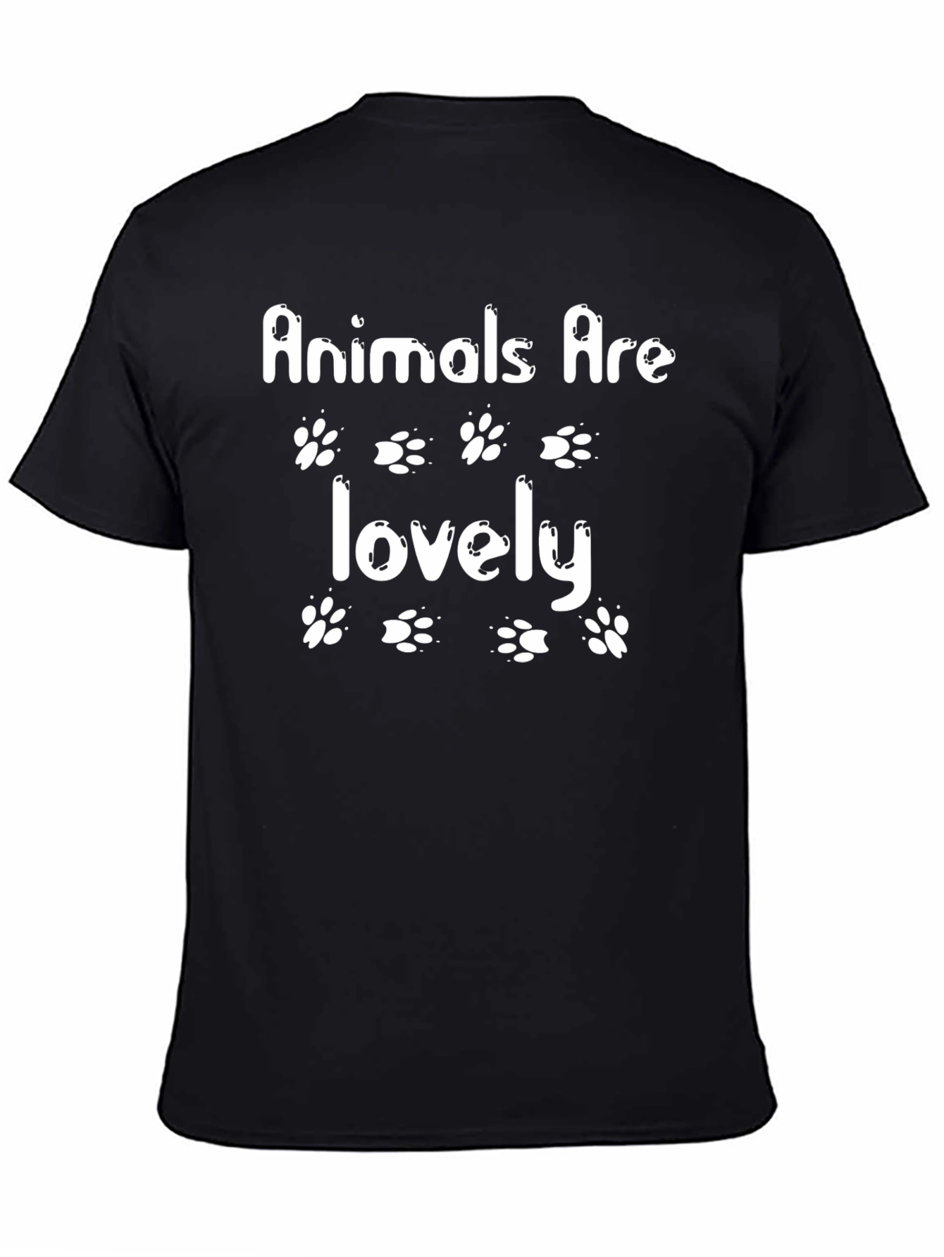 Black Animals Are Lovely T-Shirt view 4