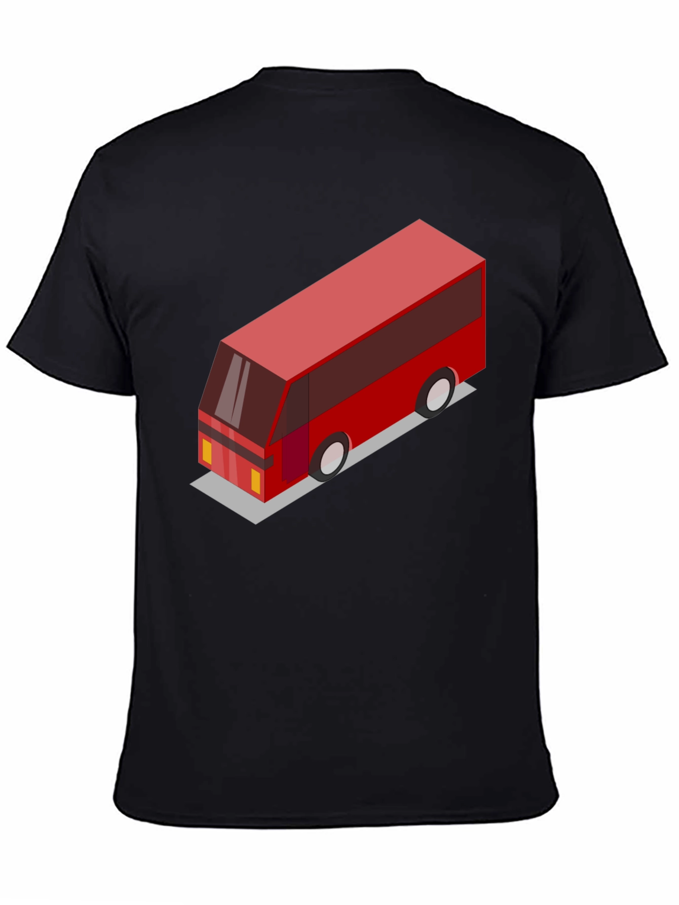 Geometric Bus Graphic Tee - Modern Style - 4