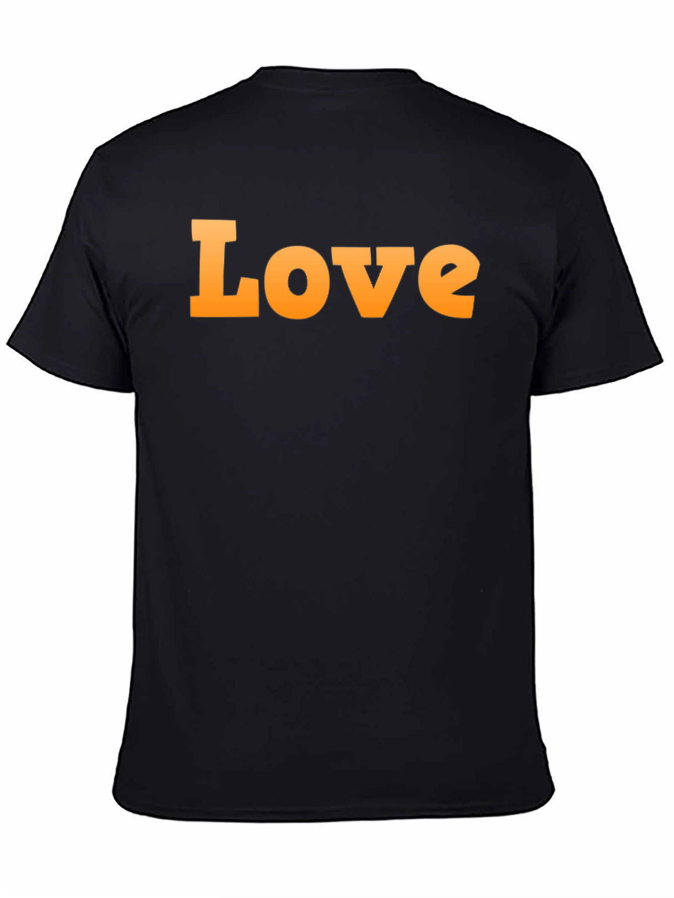Black Love Graphic Print Crew Neck T-Shirt view 4
