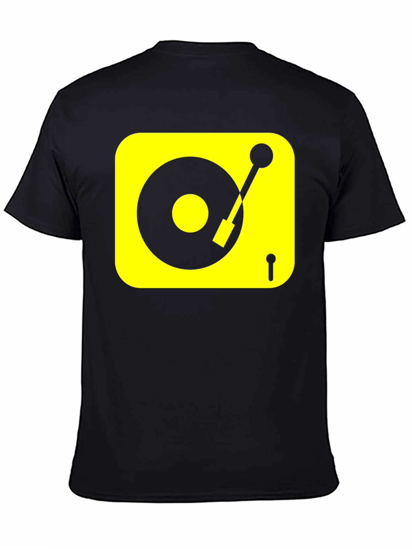 Black DJ Turntable Graphic Tee - Black view 4