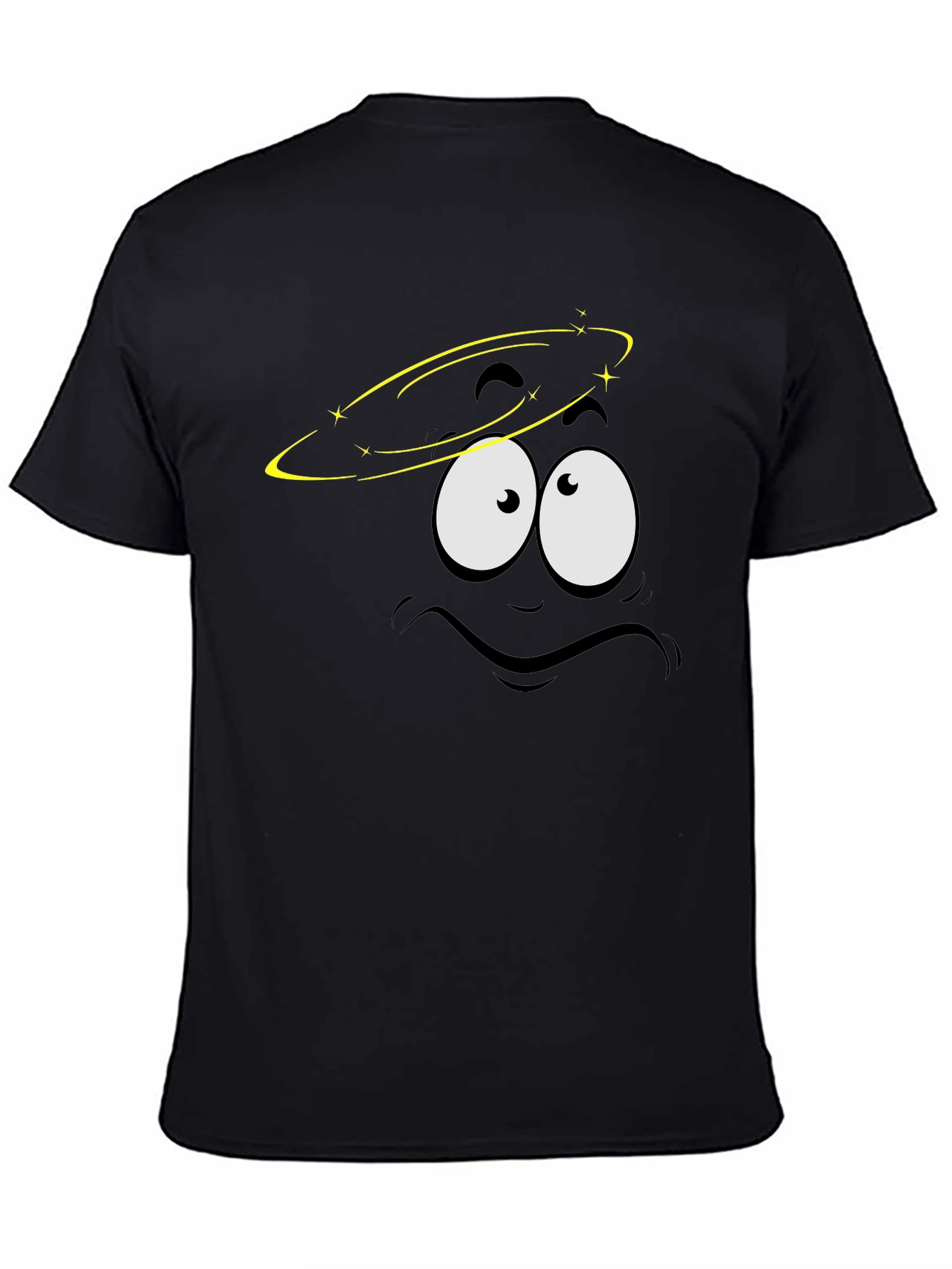 Black Dizzy Face Graphic T-Shirt - Soft Cotton Tee view 4