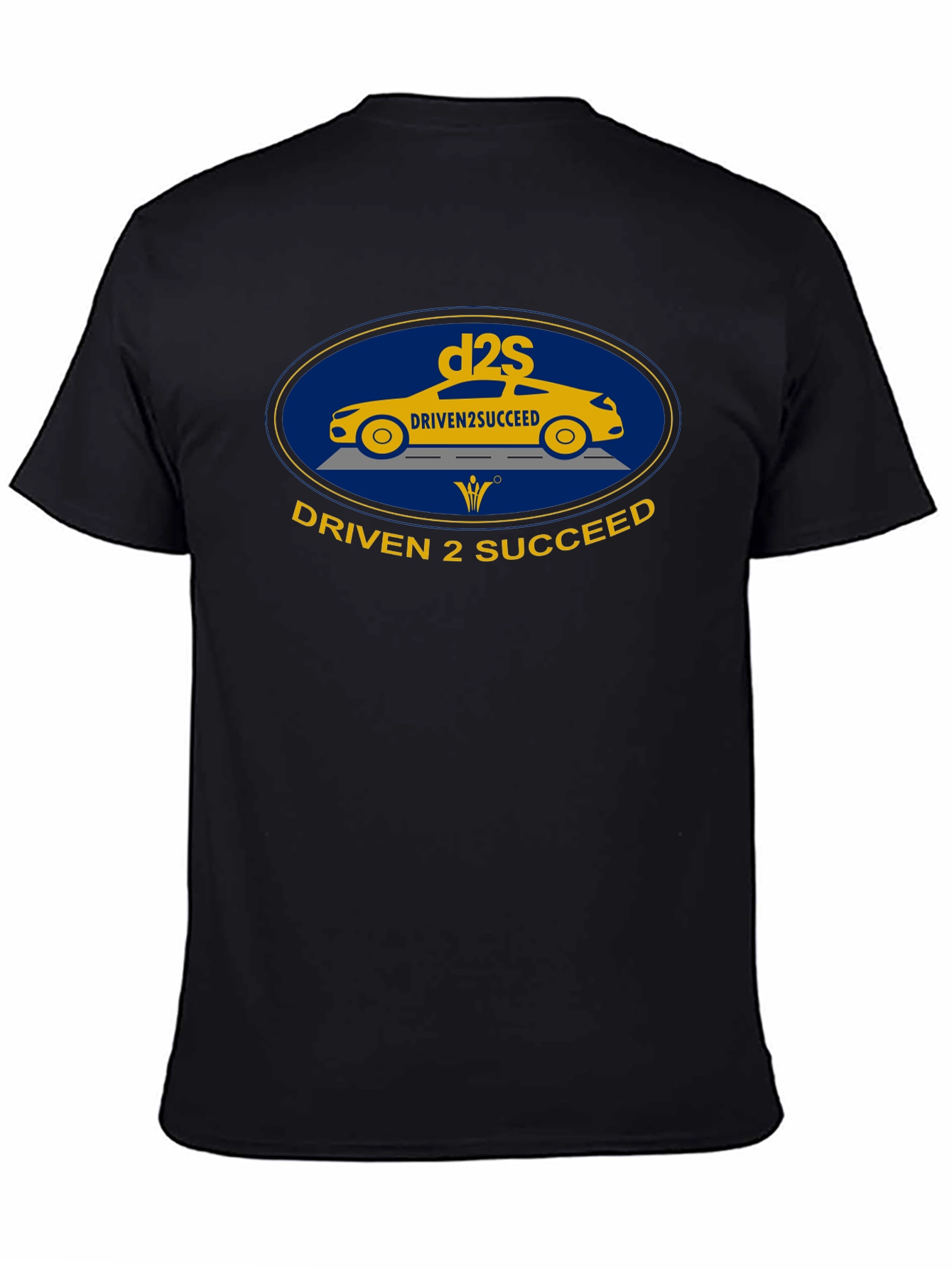 Black Driven 2 Succeed T-Shirt - Motivation Apparel view 4