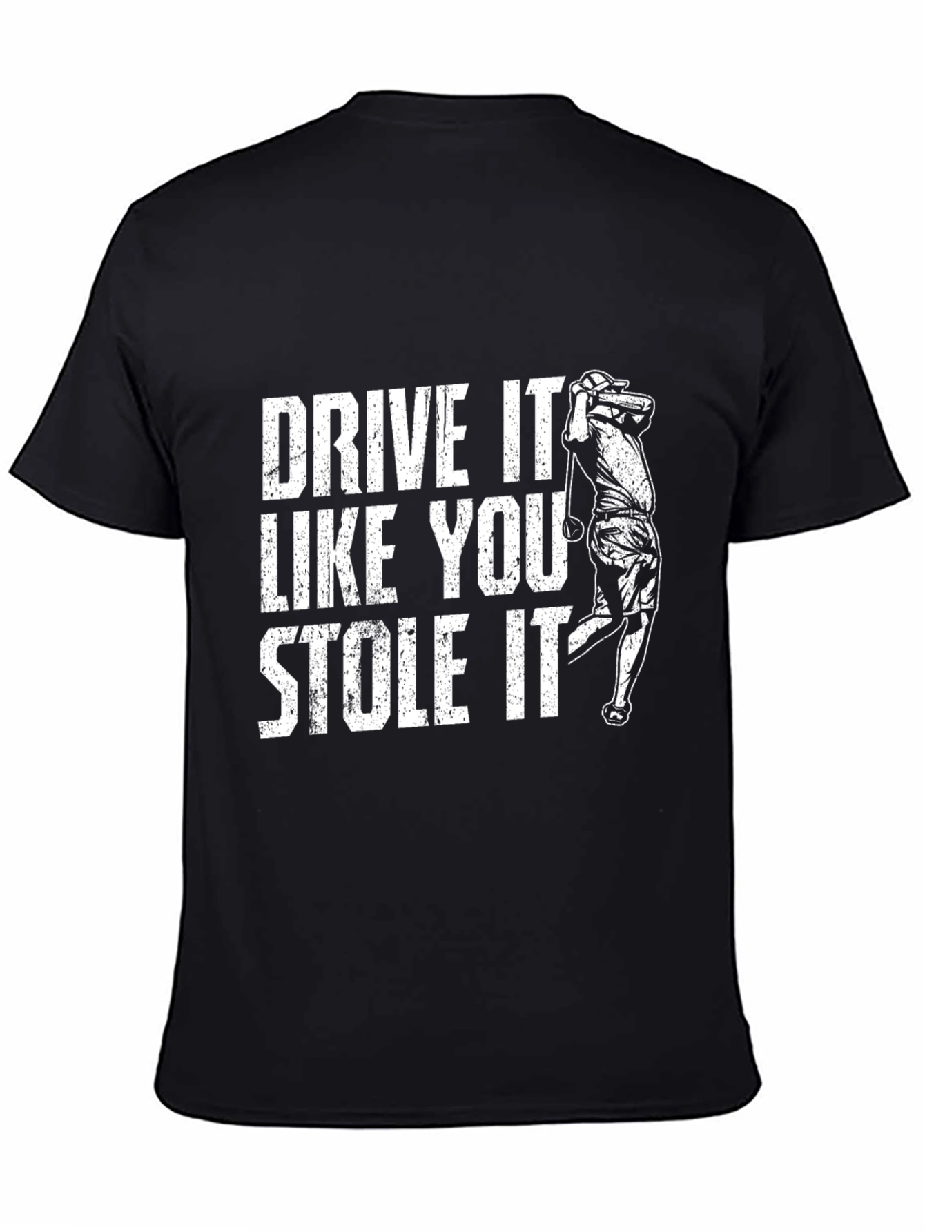 Black Drive It Like You Stole It Golf Tee view 4