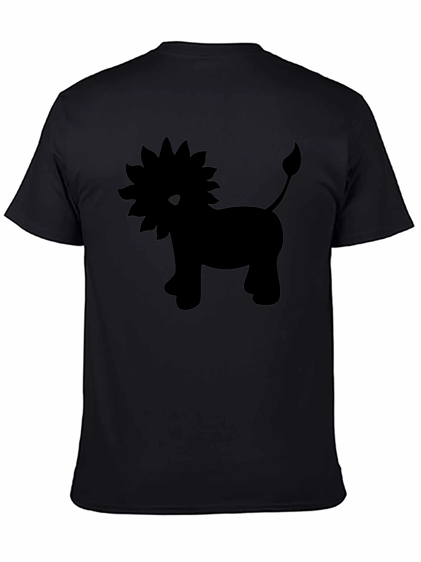 Black Black Lion Graphic Tee - Soft Cotton Blend view 4