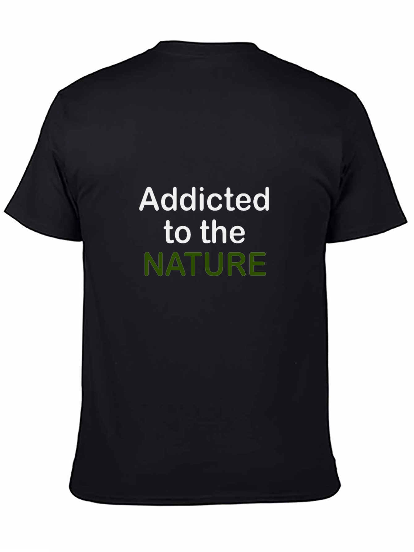 Black Addicted to Nature Graphic Tee view 4