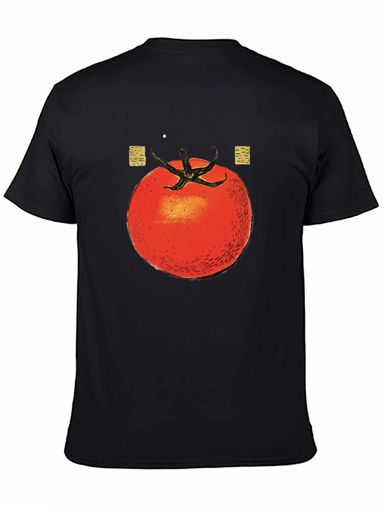 Black Tomato Graphic Print Black T-Shirt view 4