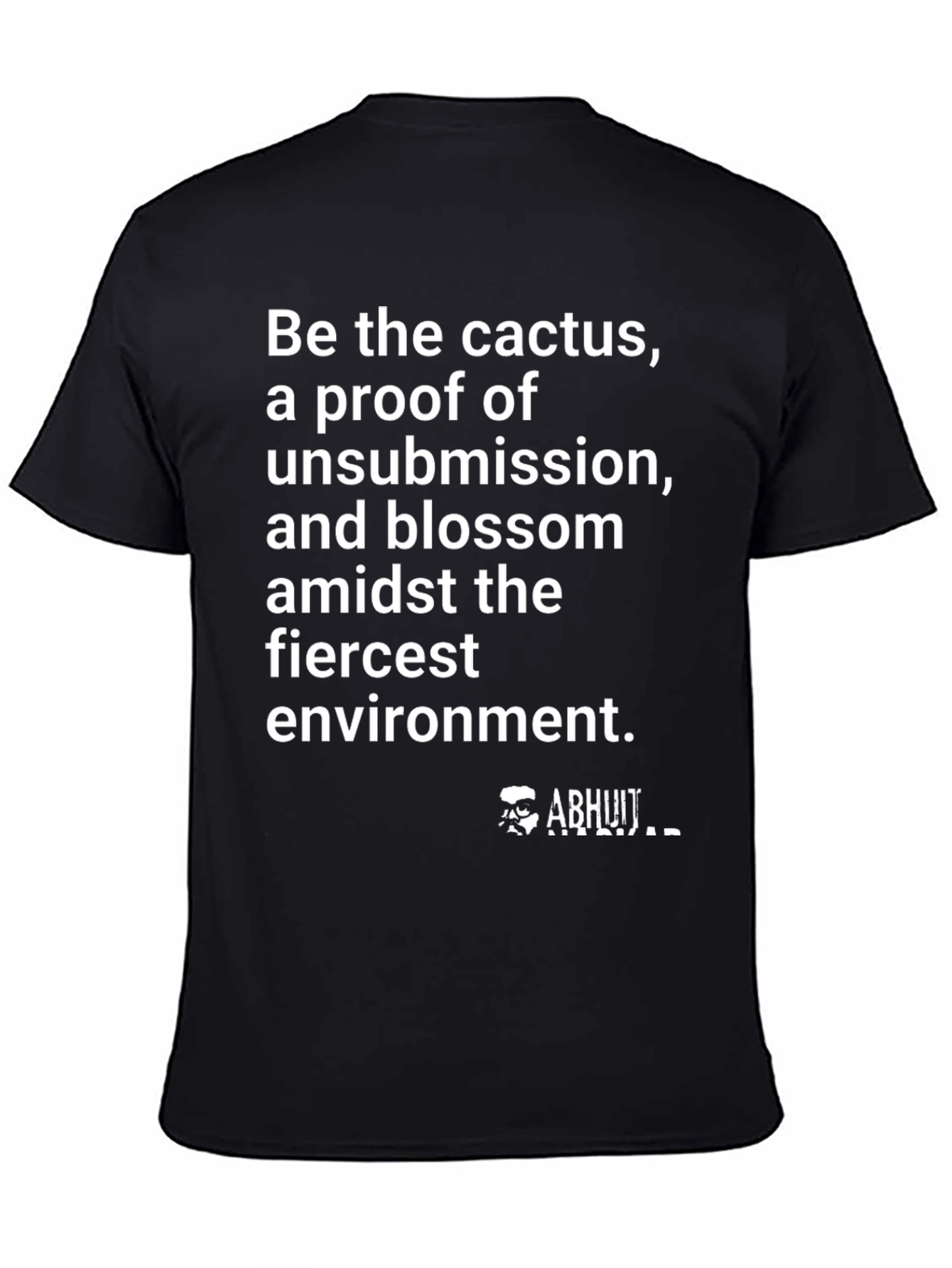 Black Cactus Blossom Graphic Tee - Fierce Environment view 4